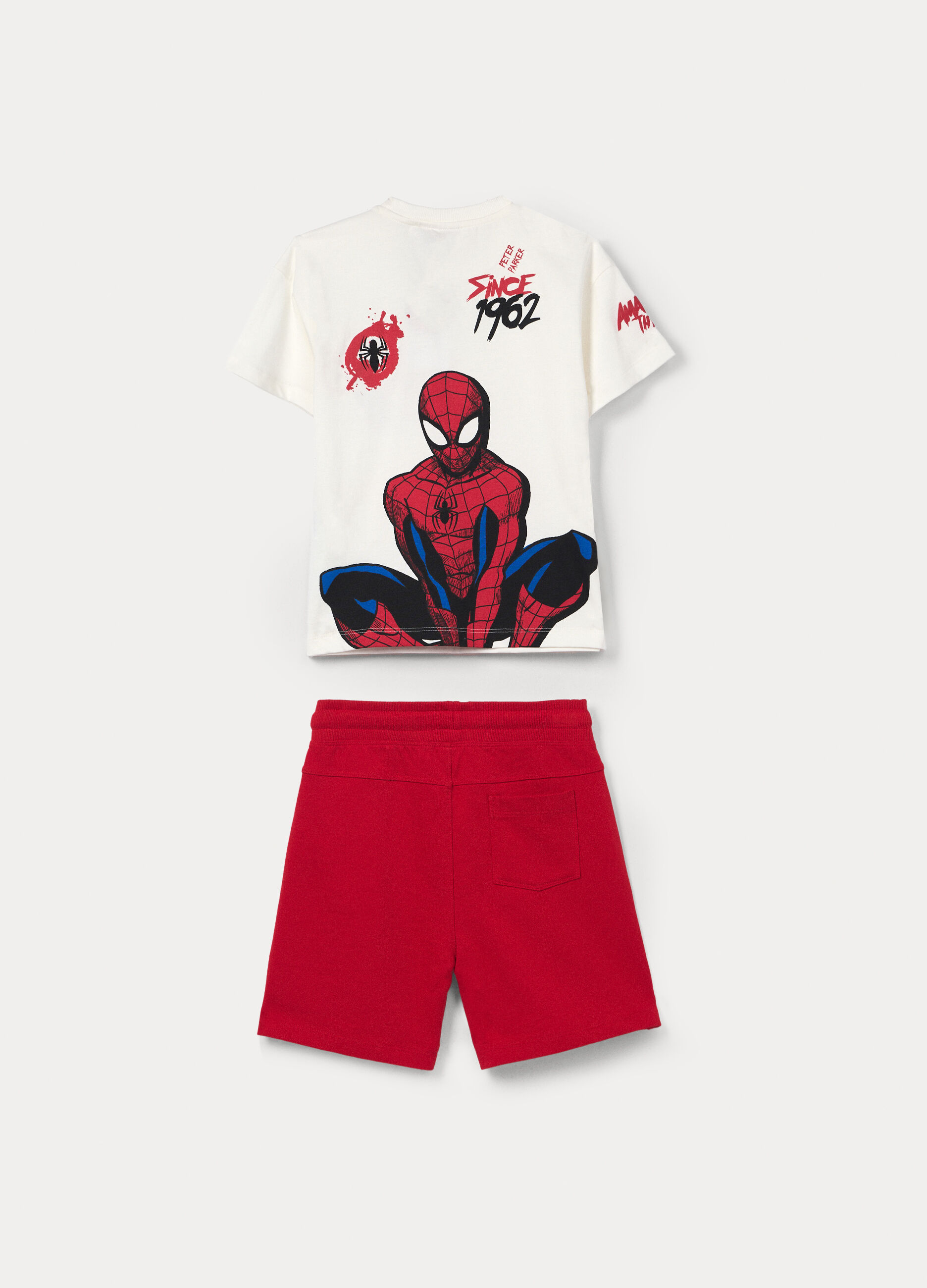 Jogging set Spider-Man in jersey di puro cotone bambino_1