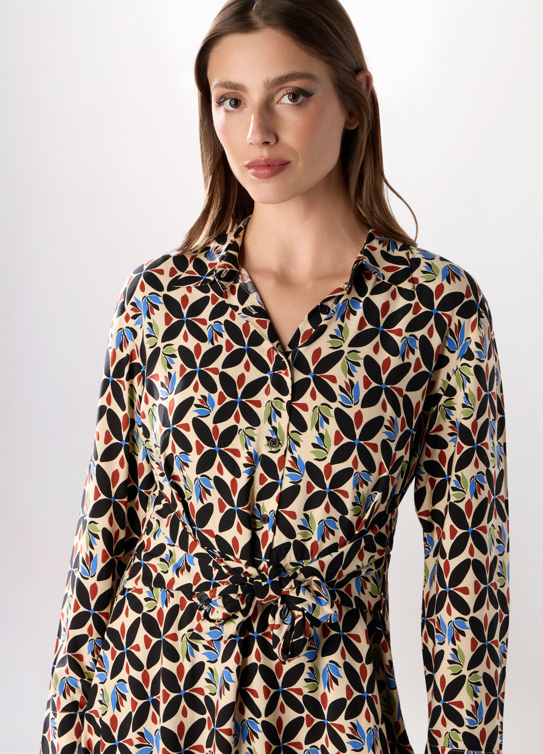 Abito lungo chemisier donna_2