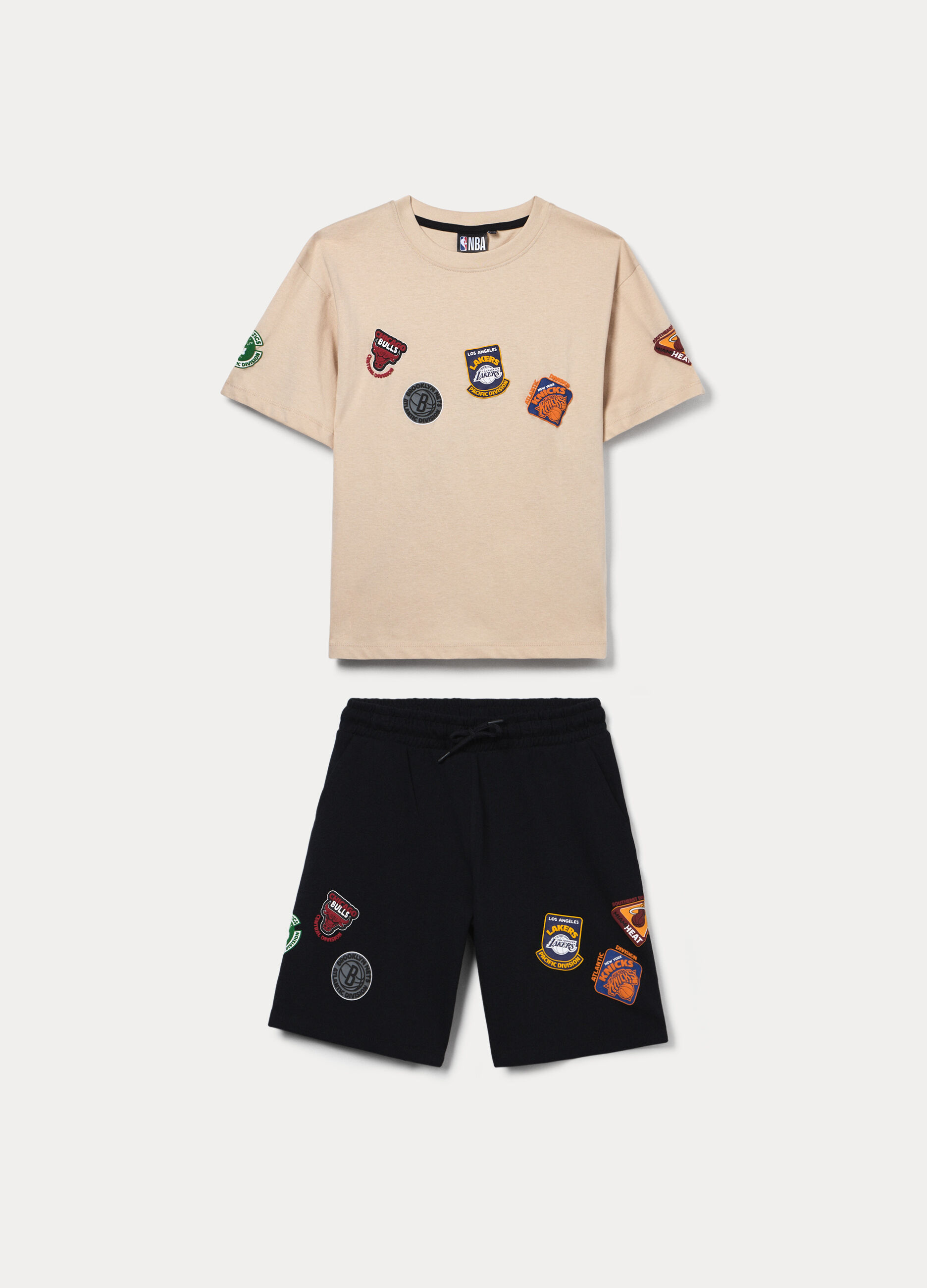 Jogging set NBA in jersey di puro cotone ragazzo_0