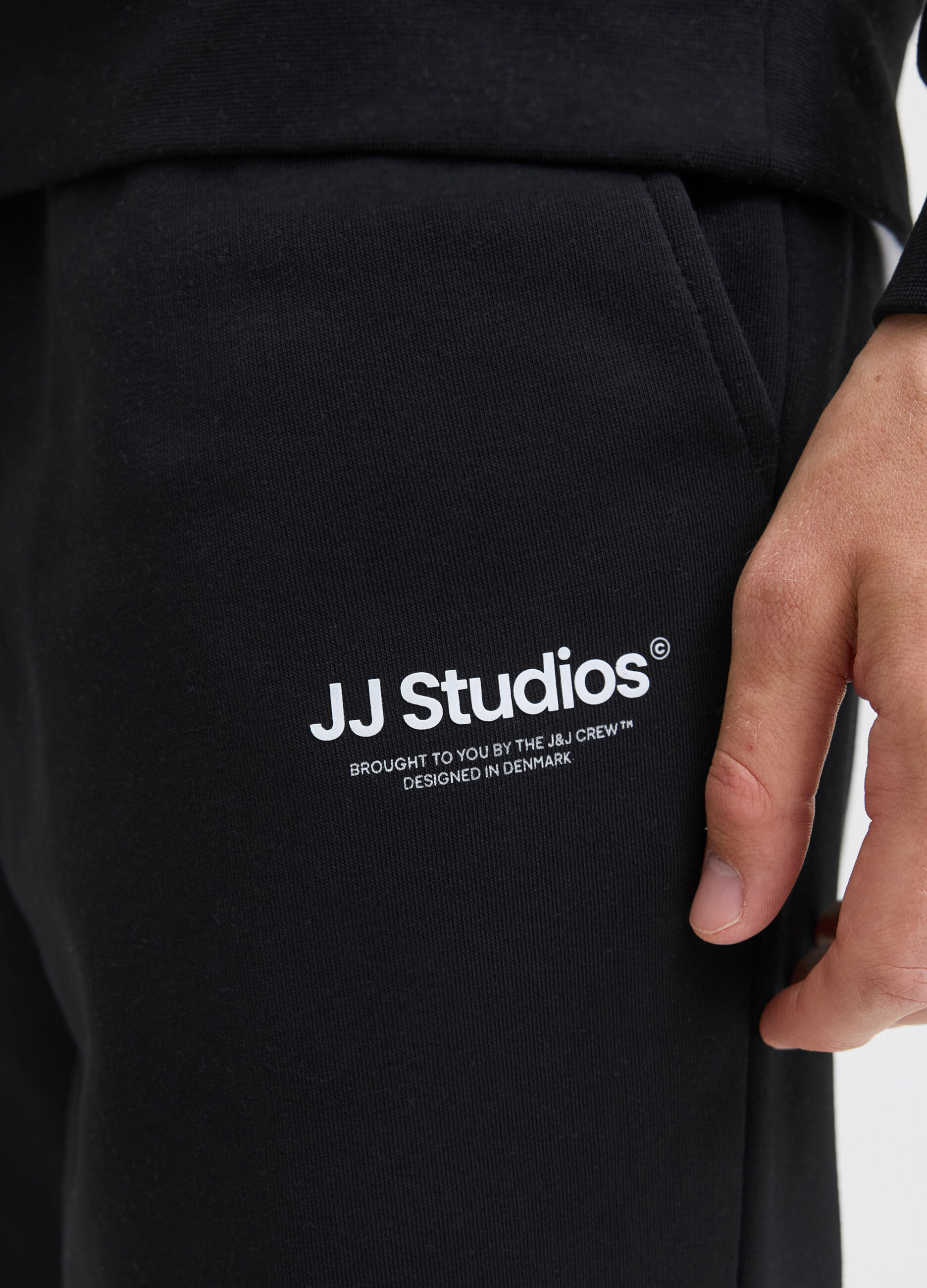 Pantaloni jogging in felpa di cotone uomo_5