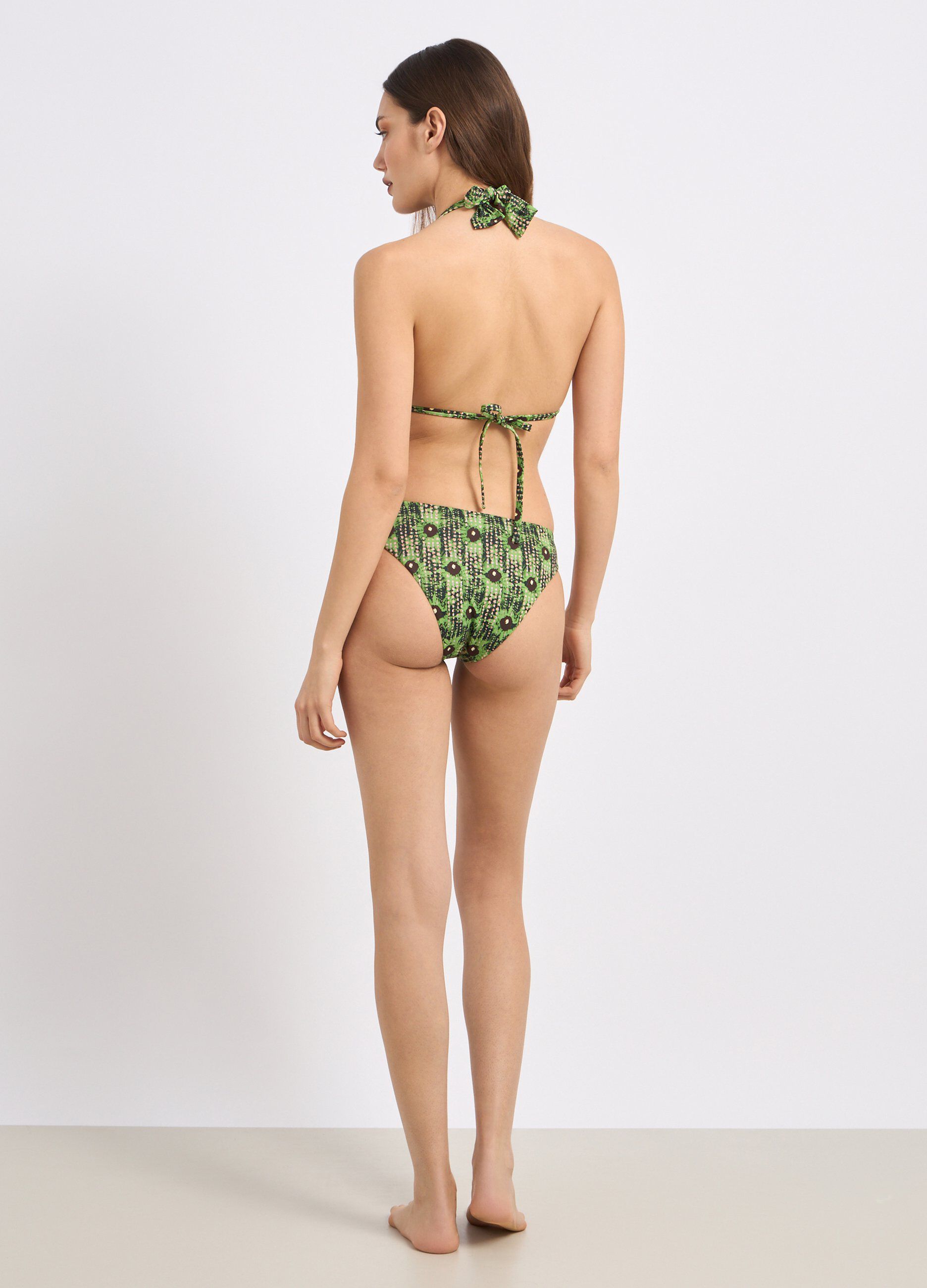 Top bikini triangolo con stampa donna_1