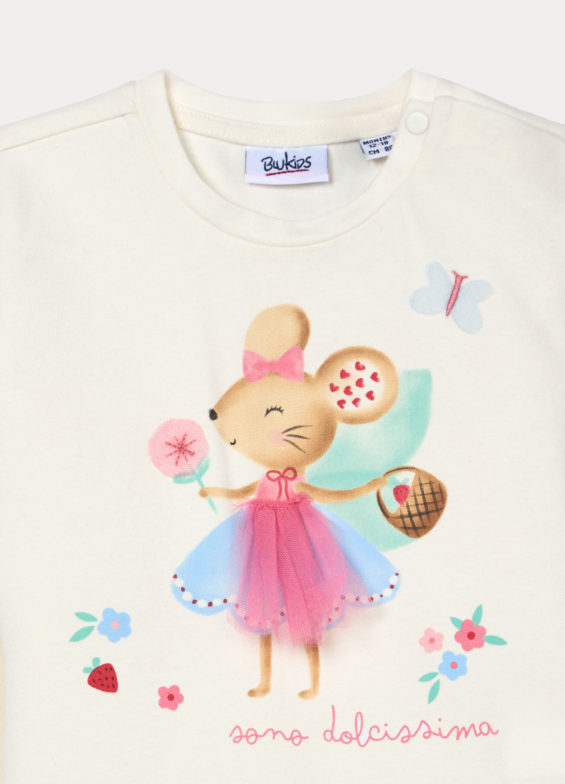 T-shirt in jersey di cotone stretch bimba_2