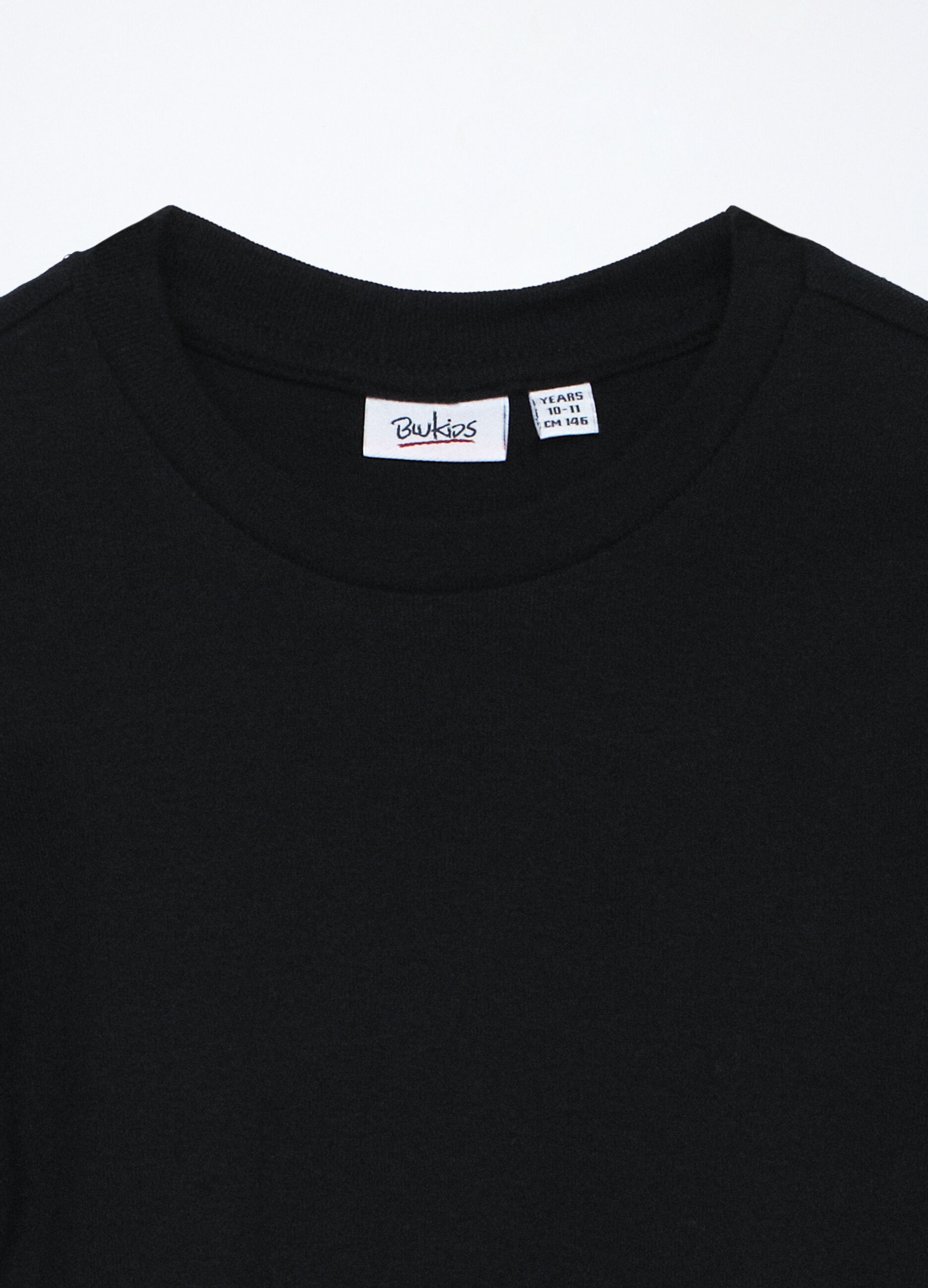 T-shirt in costina di puro cotone ragazza_2