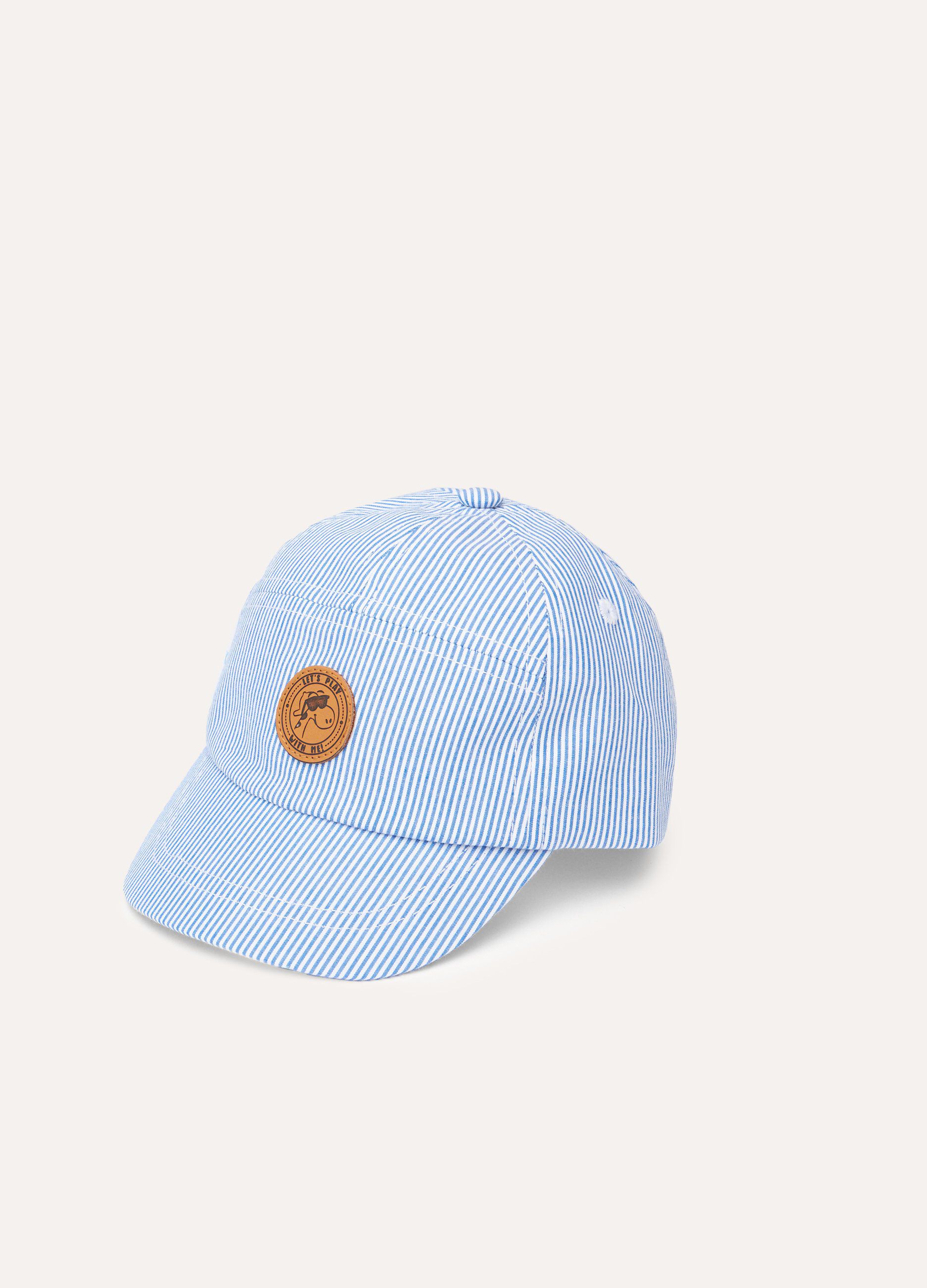 Cappello da baseball in puro cotone neonato_0