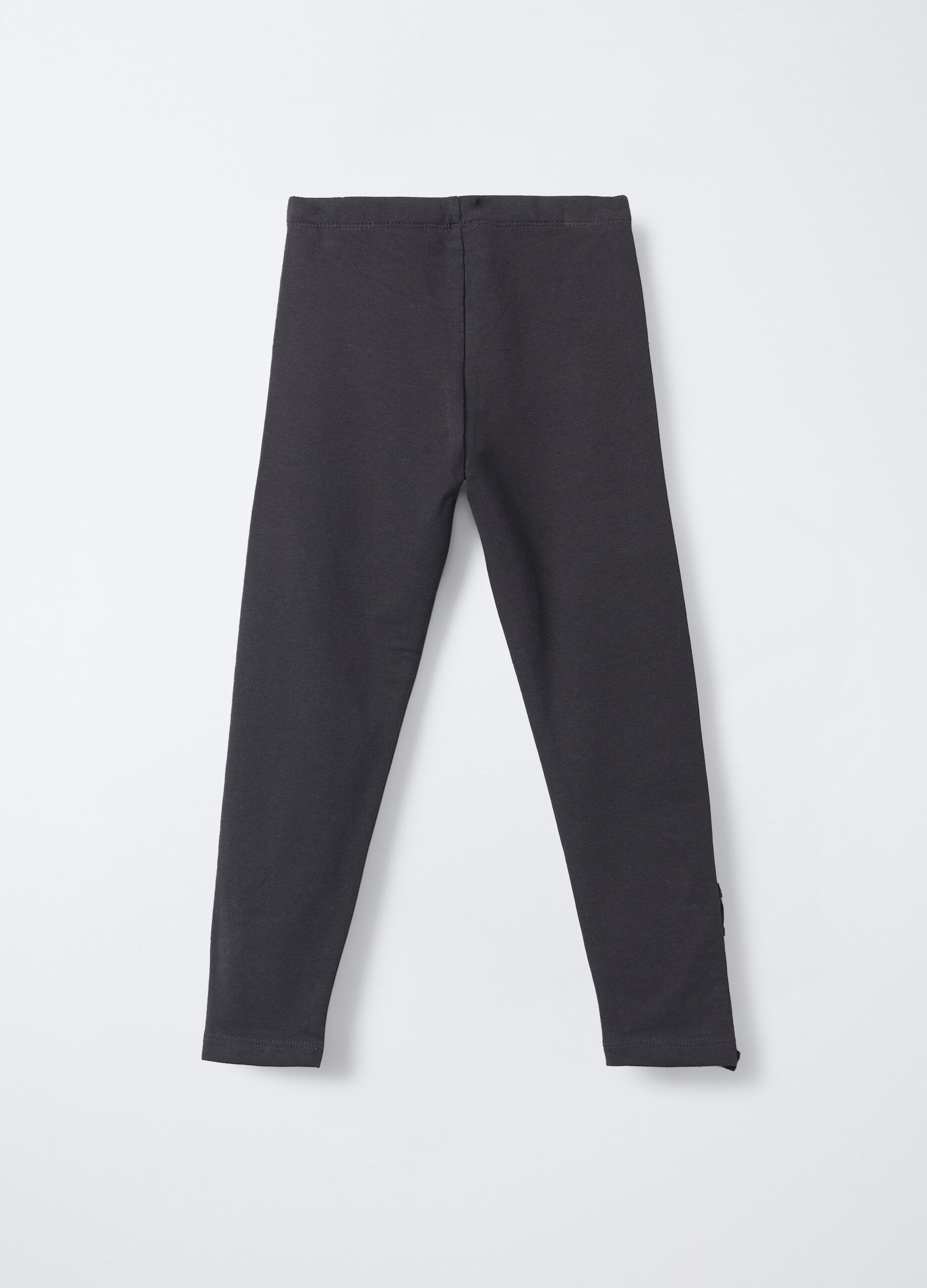 Leggings in cotone garzato stretch Fit Slim bambina_1