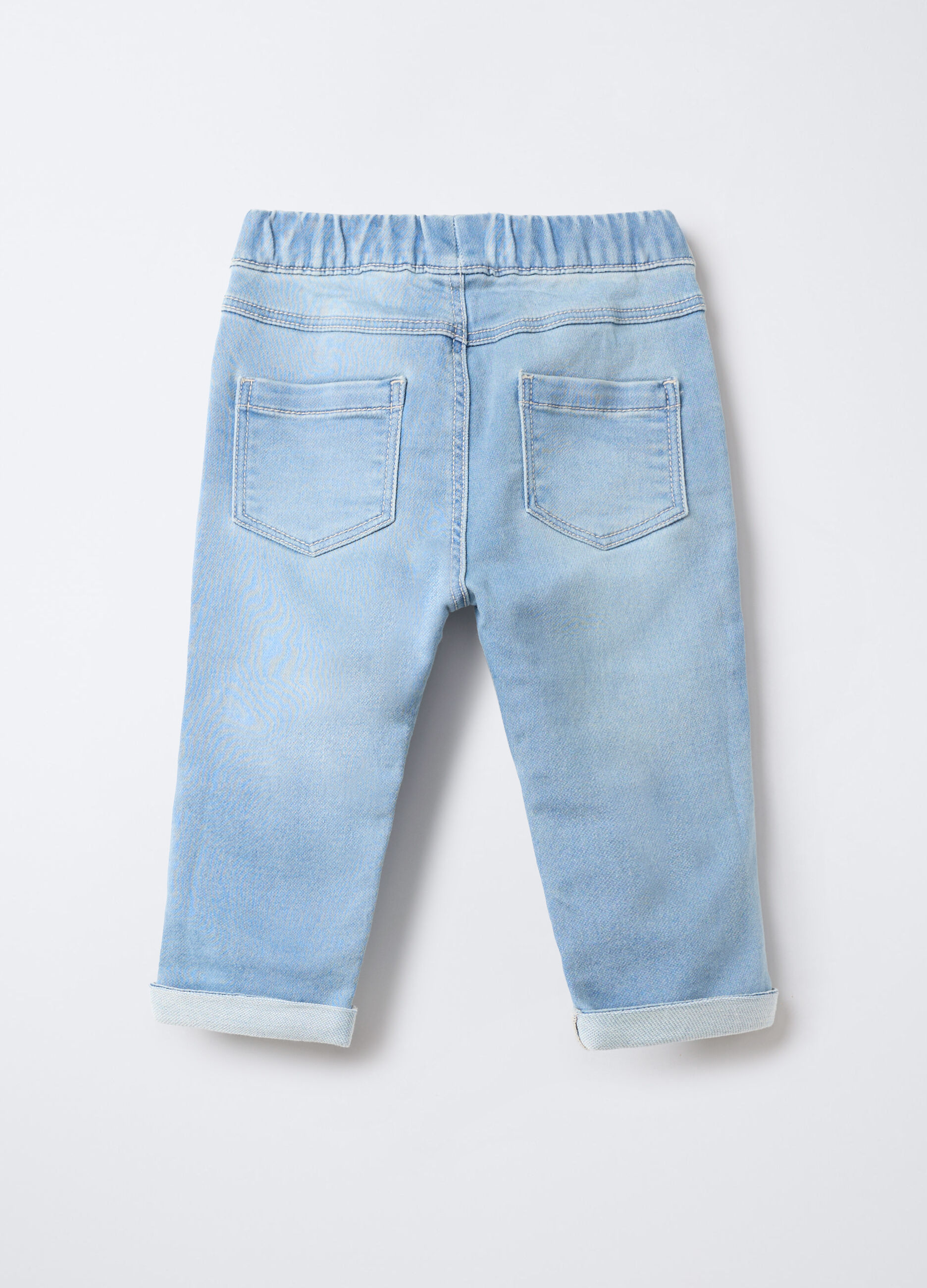 Jogger in denim misto cotone Fit comfort bimbo_1