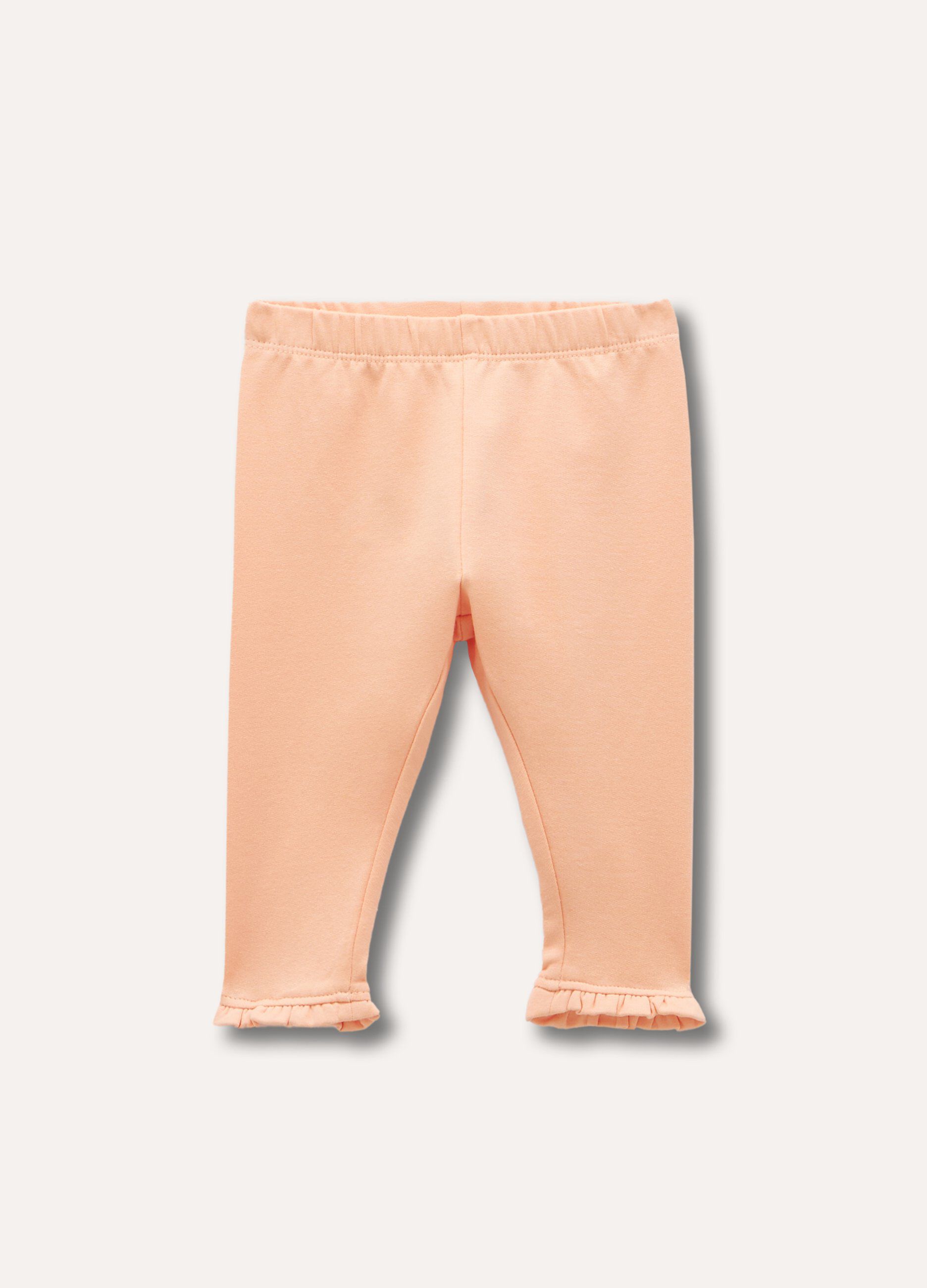 Leggings in cotone stretch neonata_0