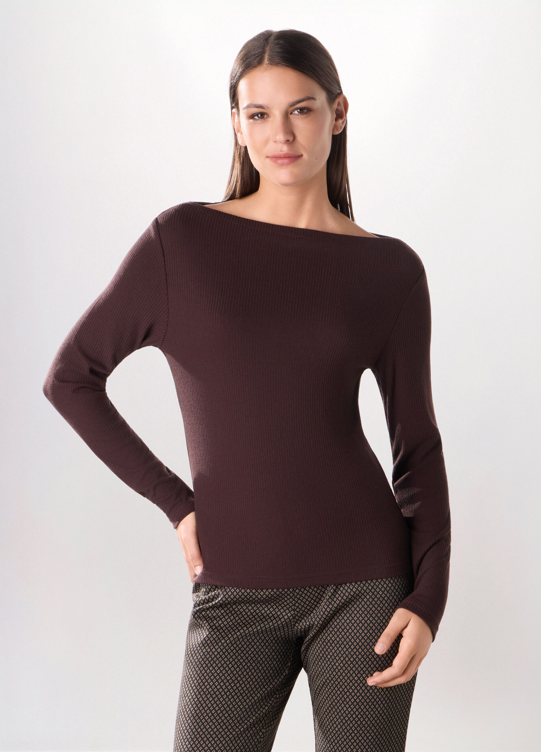 T-shirt misto viscosa donna_0