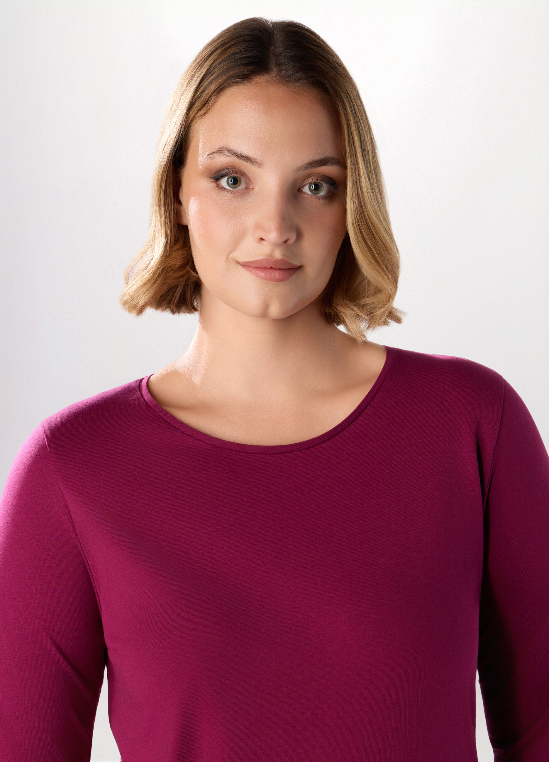 T-shirt in jersey di puro cotone donna curvy_2