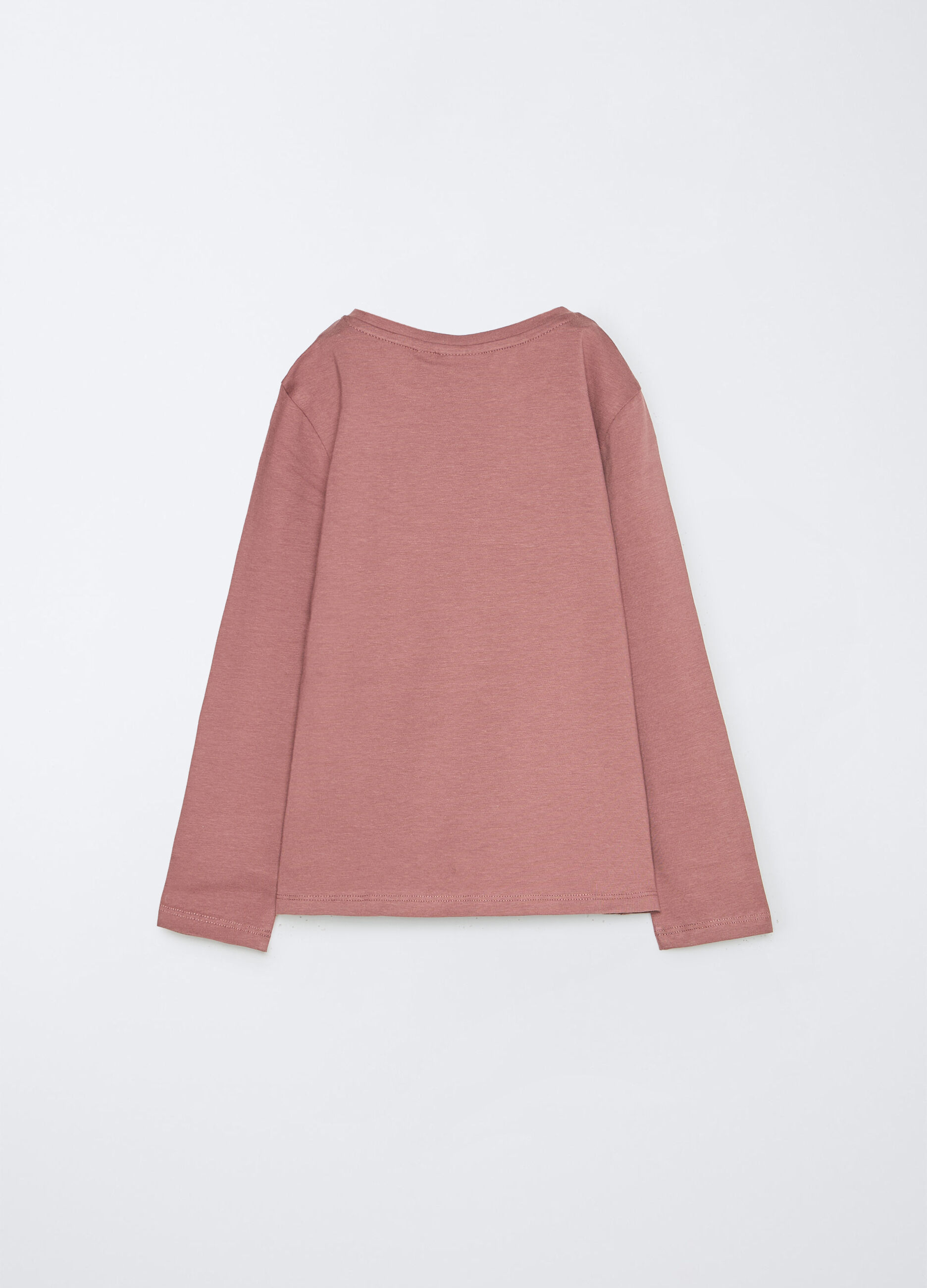 T-shirt in jersey di cotone stretch bambina_1