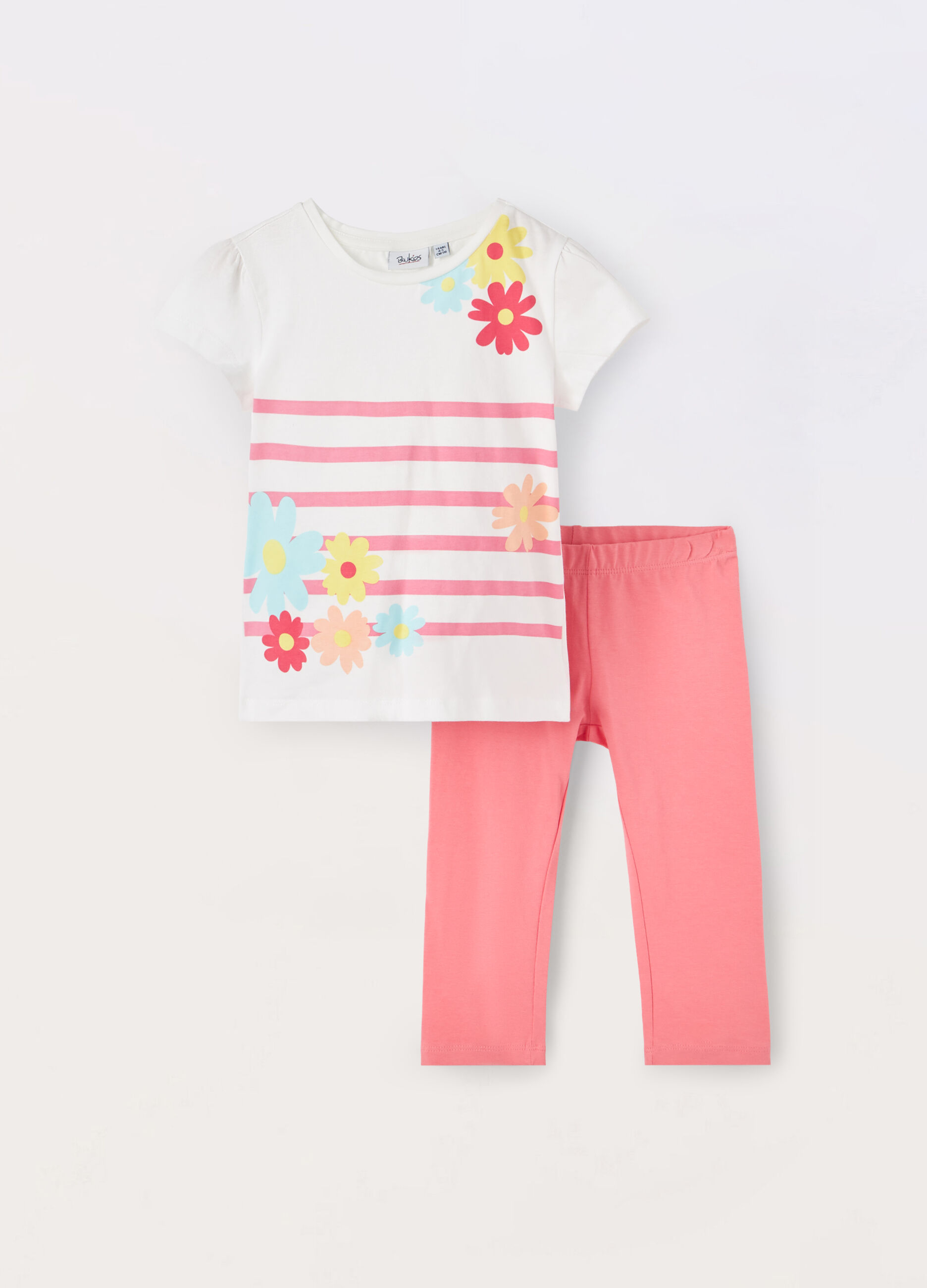 Jogging set in jersey di puro cotone bambina_0