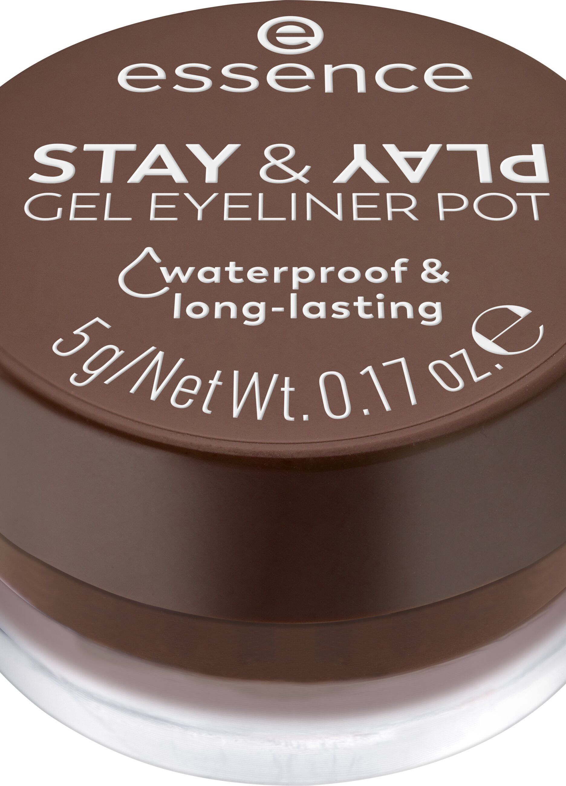 Essence STAY & PLAY gel eyeliner pot 01