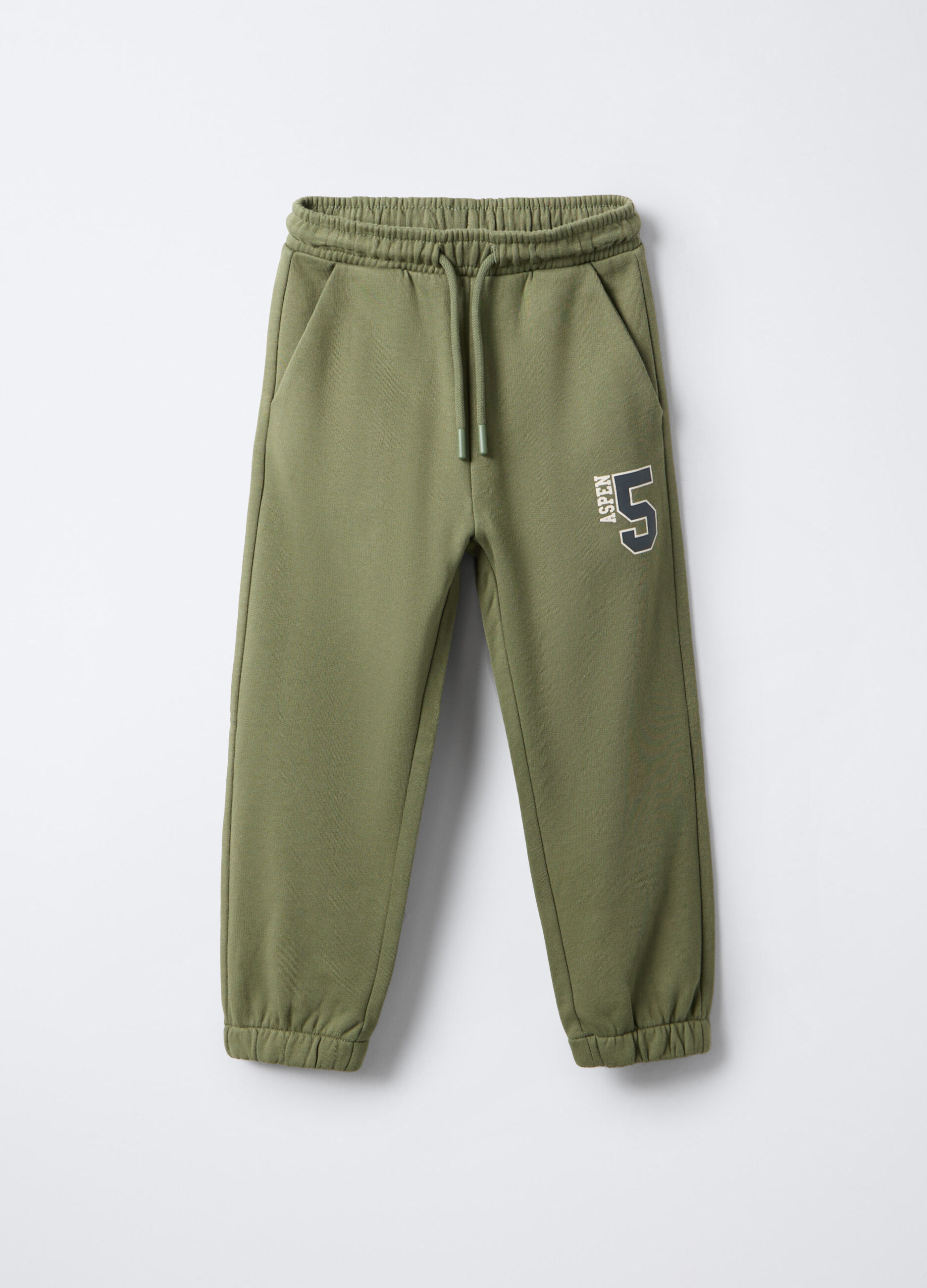 Jogger in felpa di puro cotone bambino_0