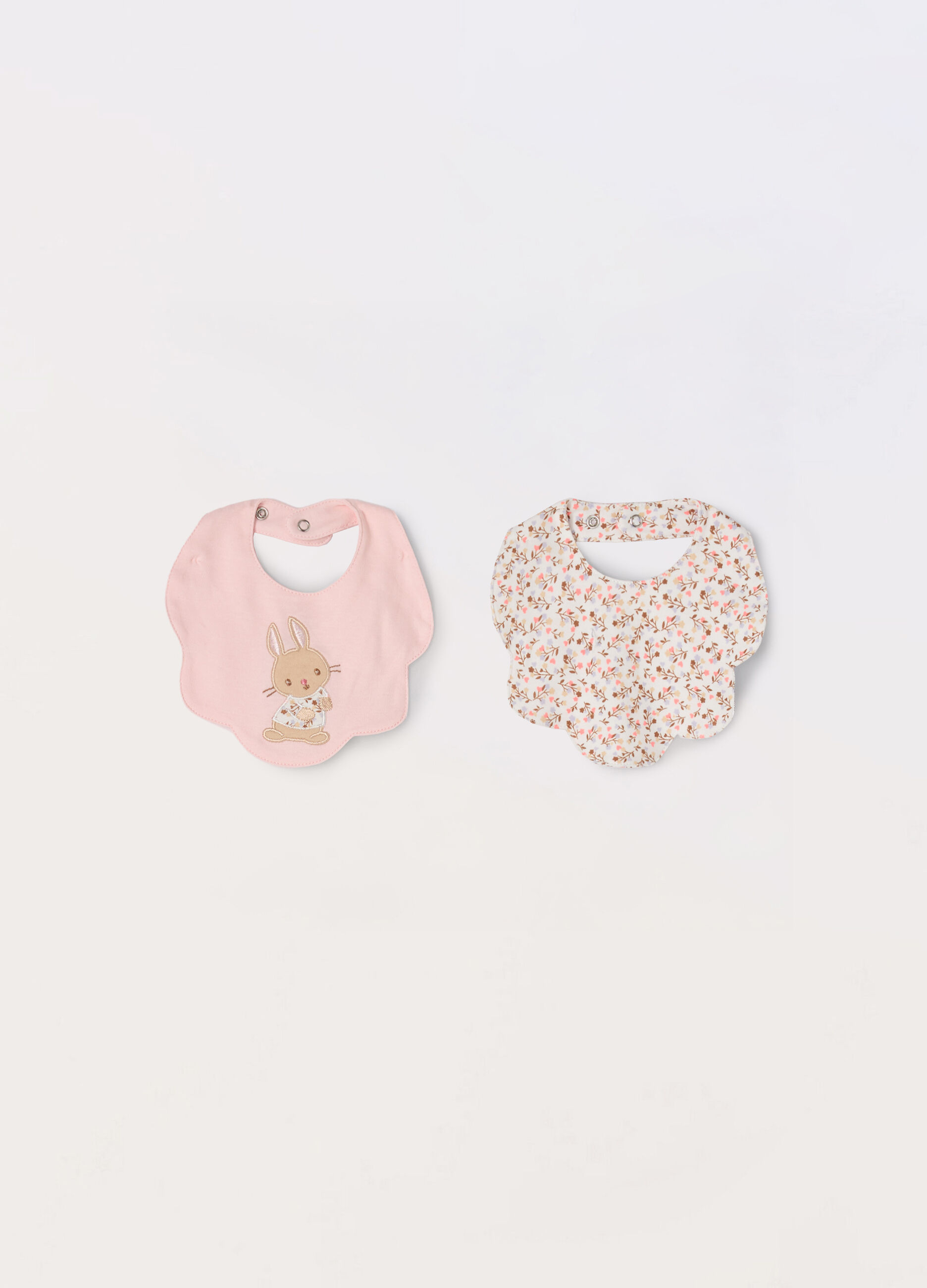 Pack 2 bavaglini in puro cotone neonata_0