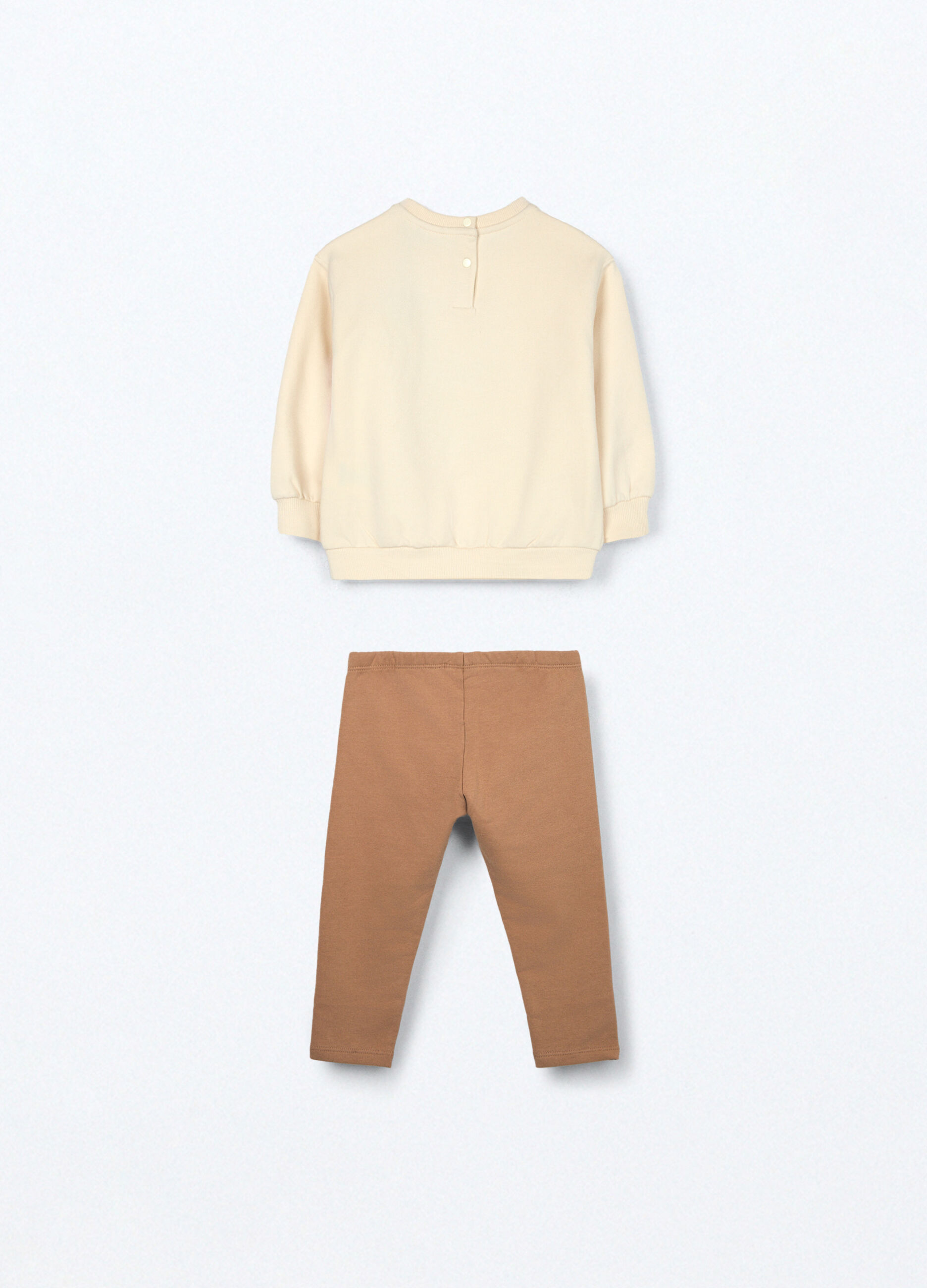 Jogging set in cotone fleece neonata_1