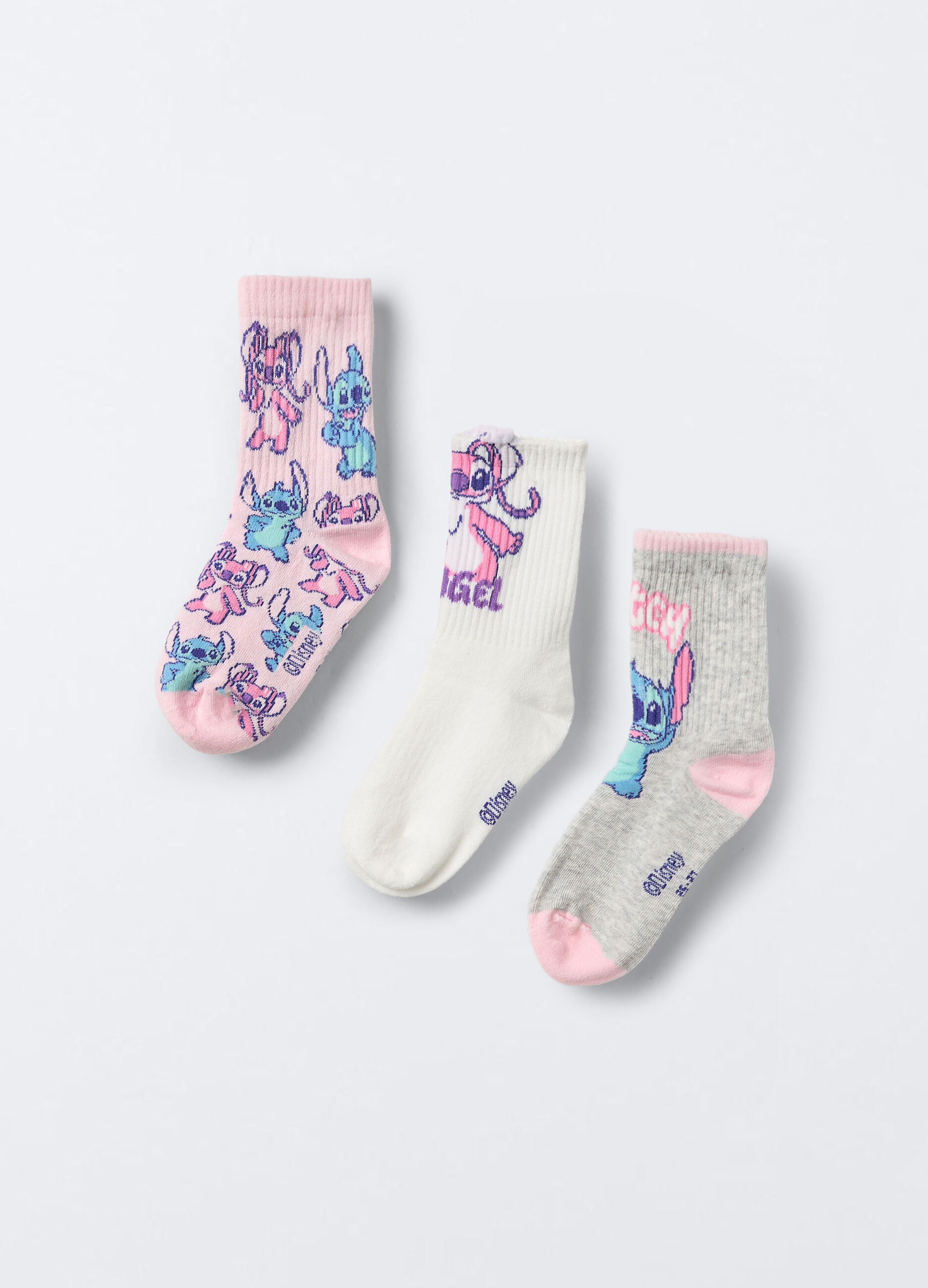 Pack 3 calze corte Disney misto cotone stretch bambina_1