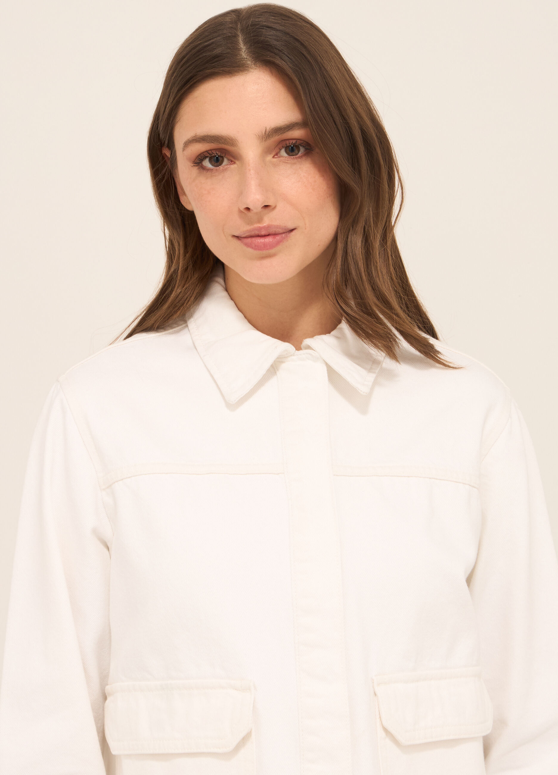Giacca in denim di puro cotone donna_2