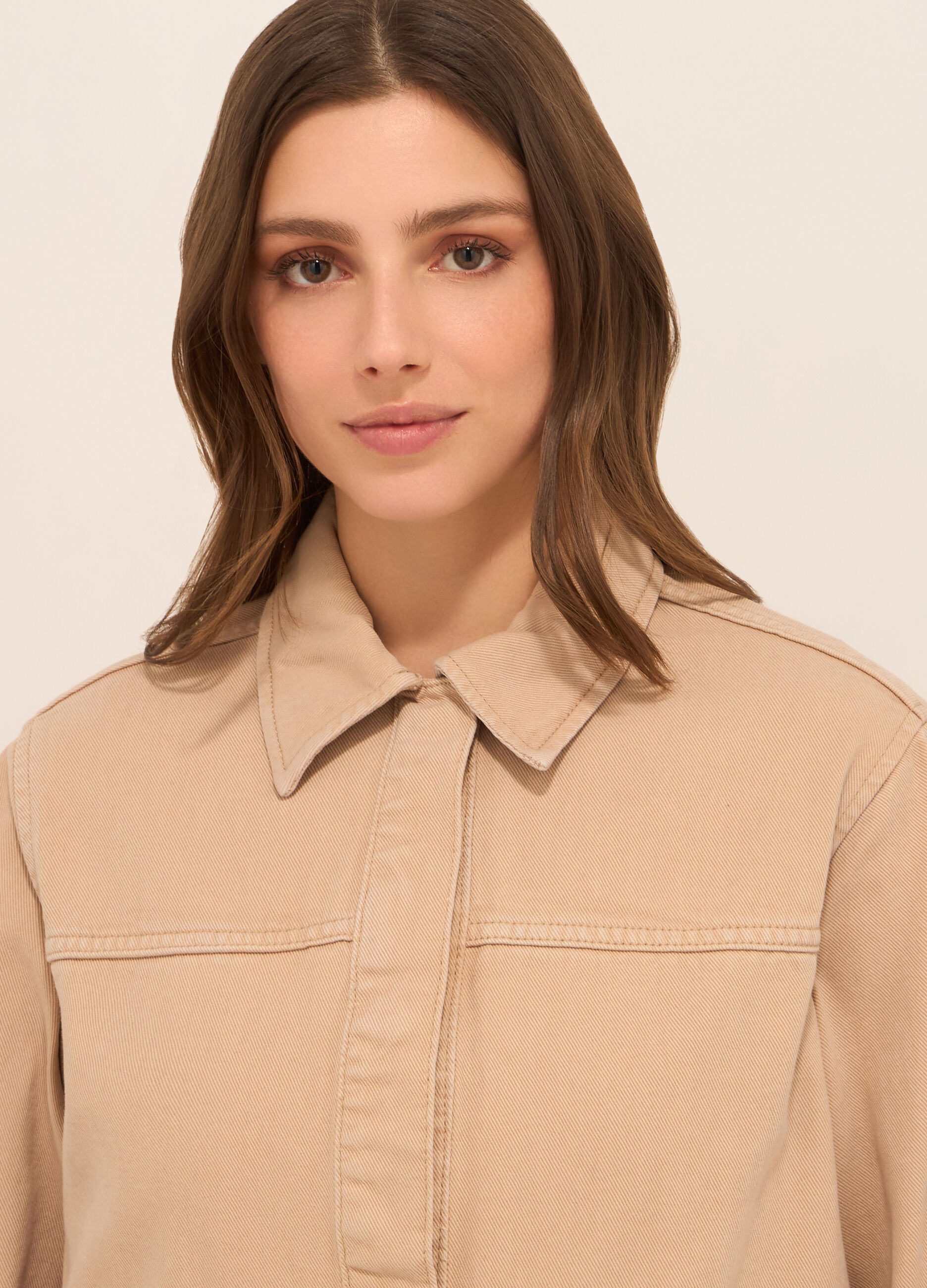 Giacca in denim di puro cotone donna_2