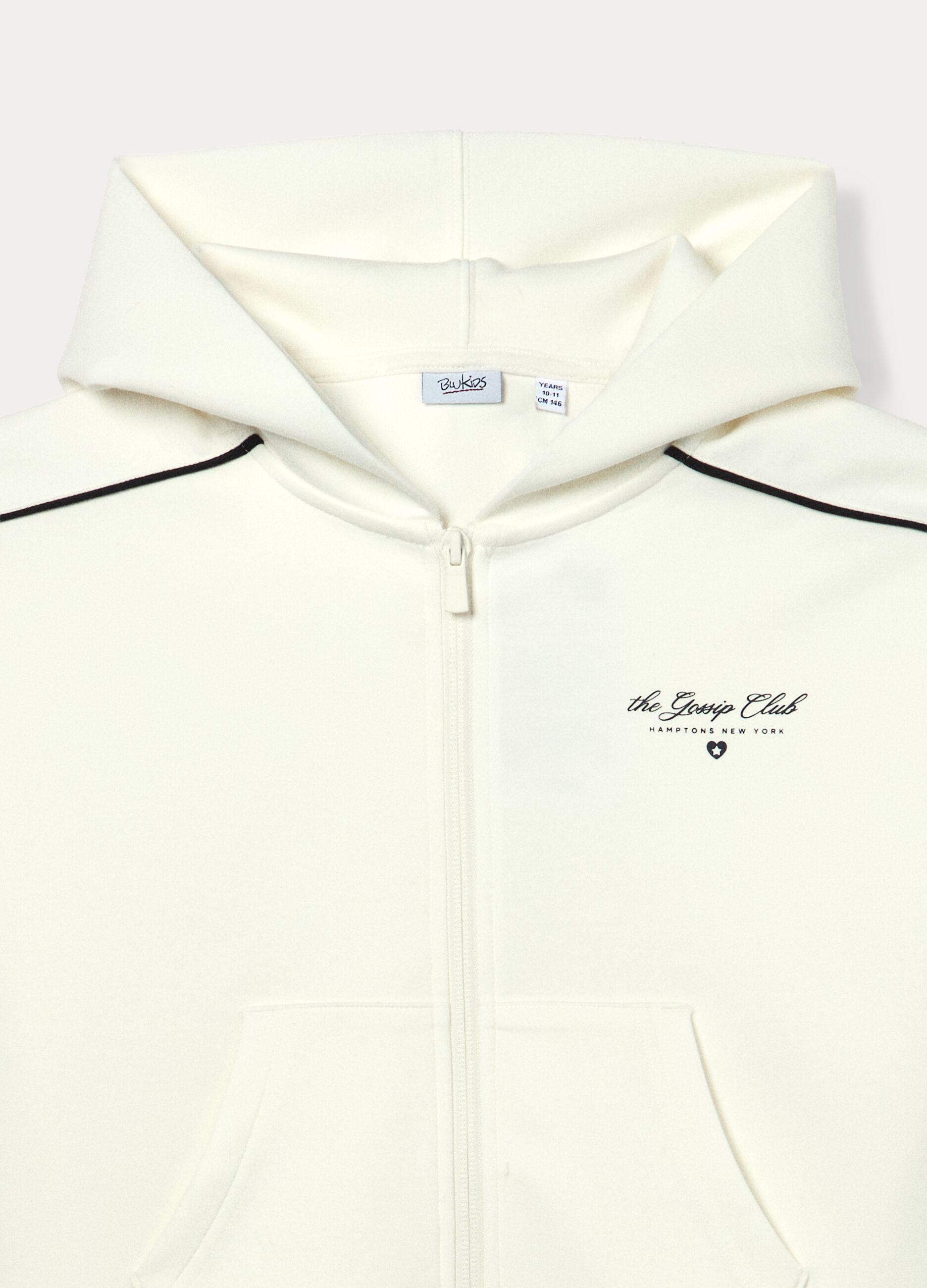 Felpa con cappuccio misto modal ragazza_2