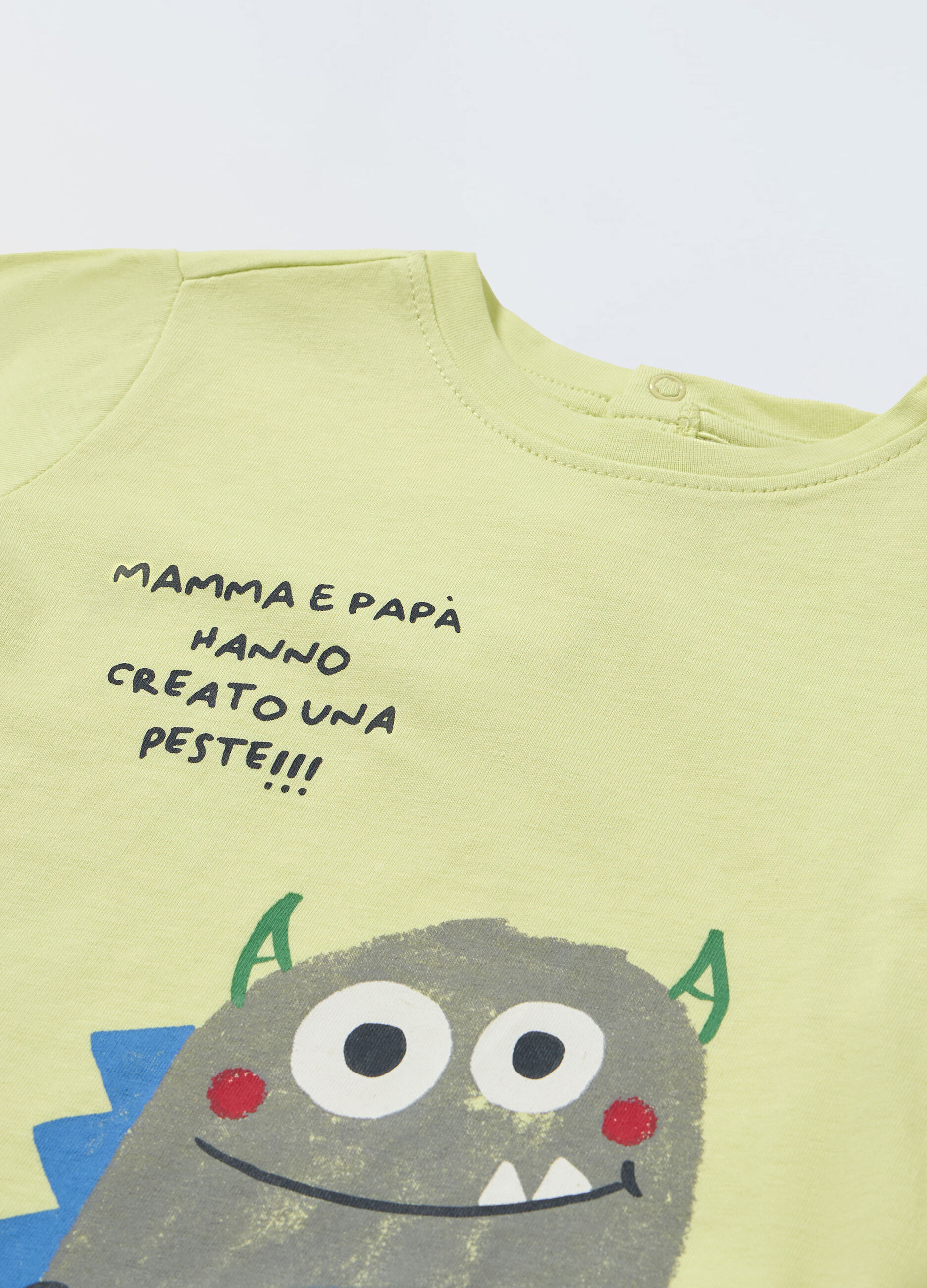 T-shirt in puro cotone a maniche lunghe neonato_1