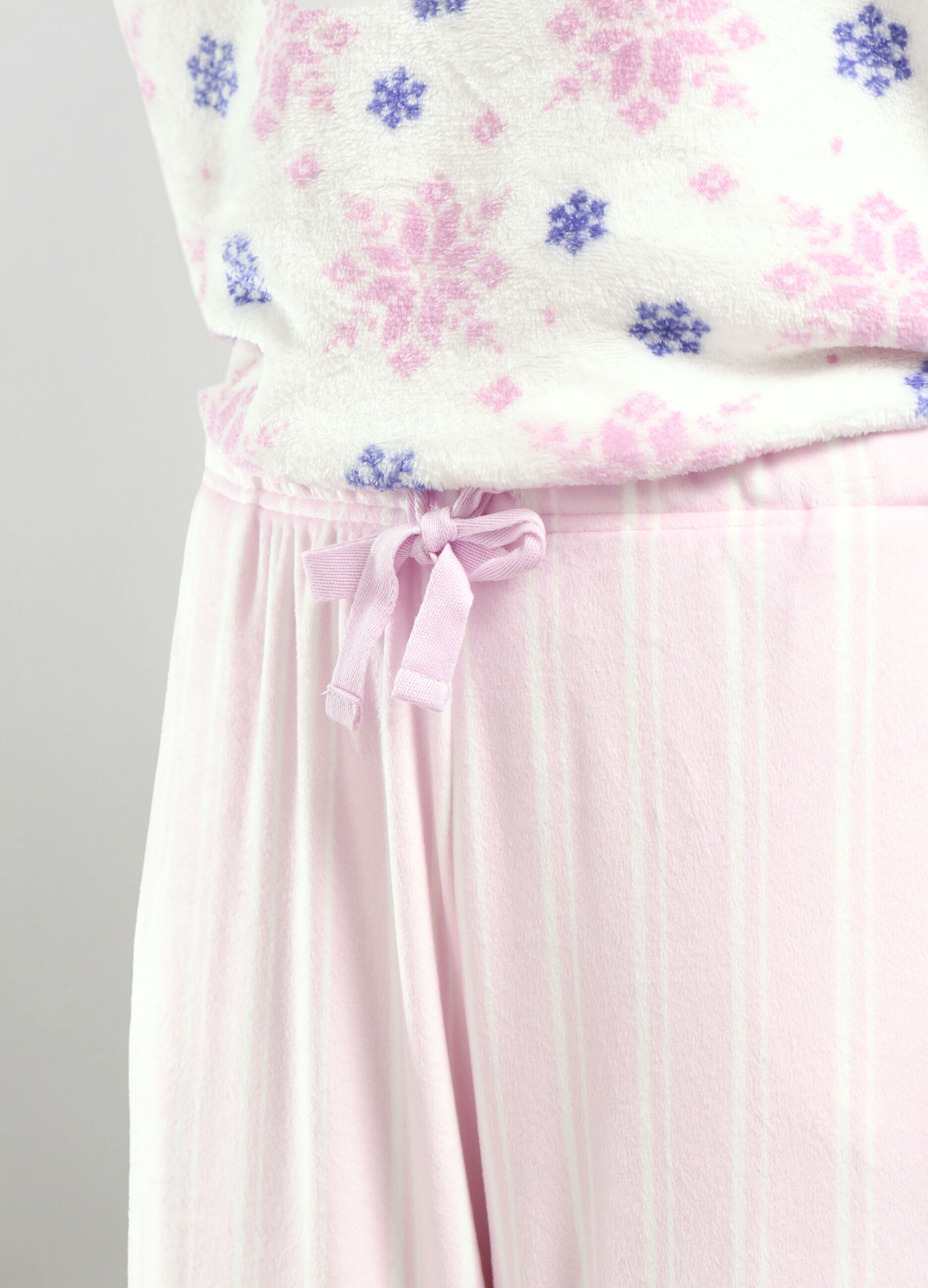 Pantaloni pigiama velour donna_2