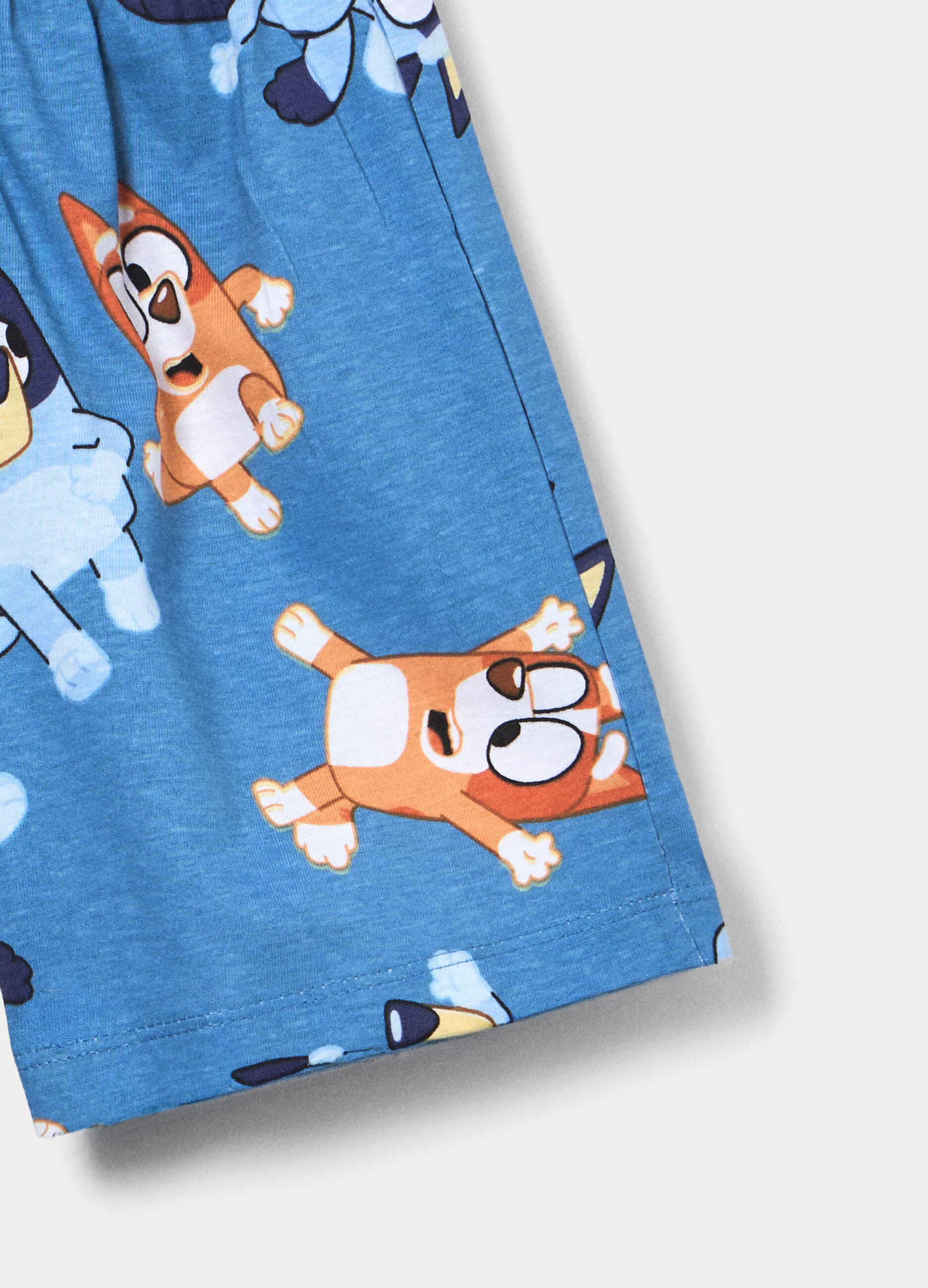 Set pigiama corto Bluey in jersey di puro cotone bambino_3