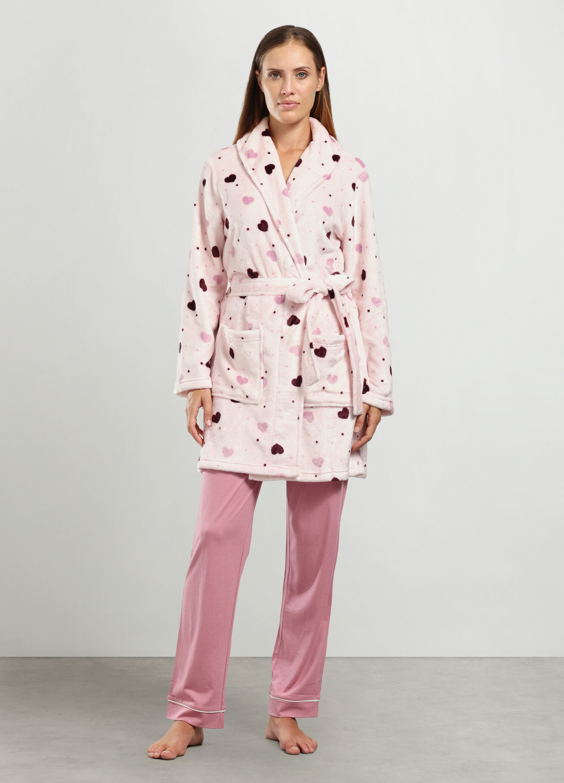 Vestaglia in coral fleece donna_0