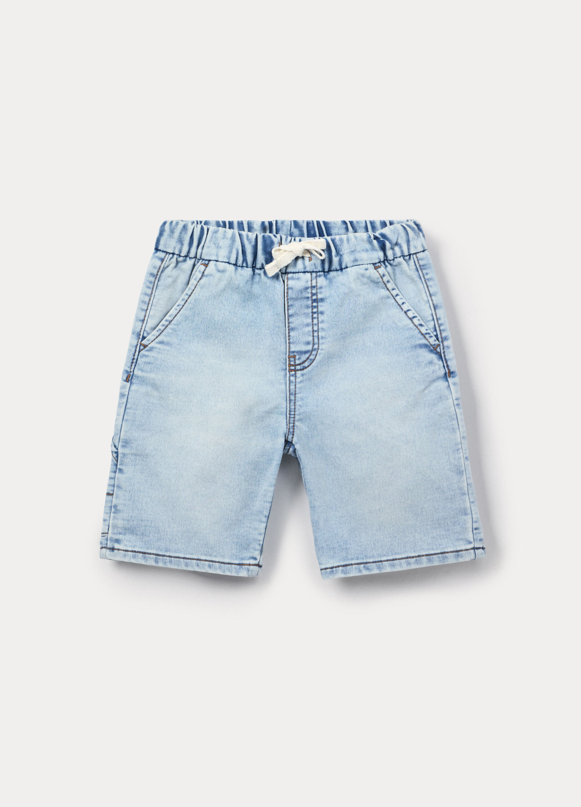 Shorts regular fit in comfort stretch denim bambino_0