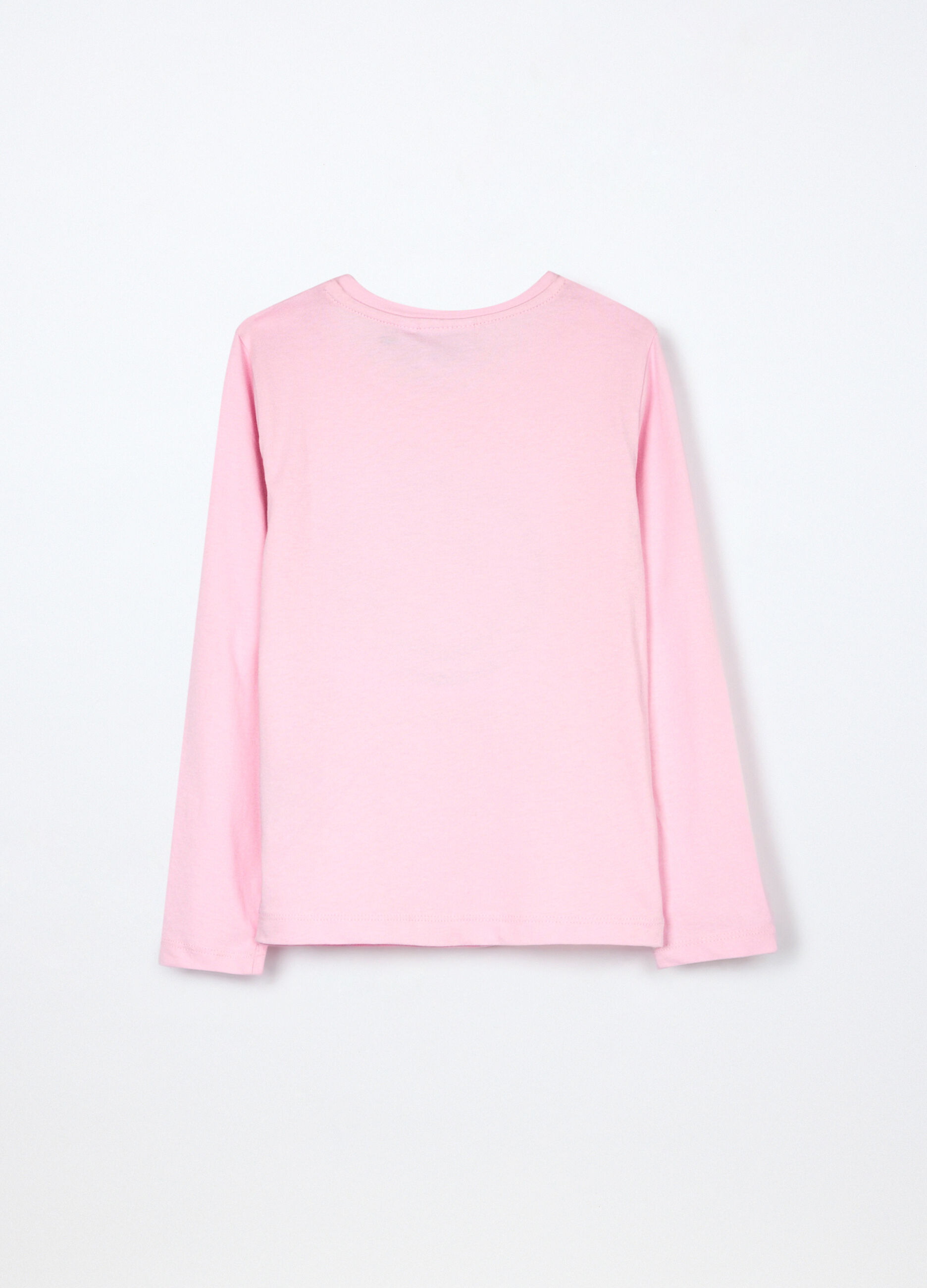 T-shirt in jersey di cotone stretch bambina_1