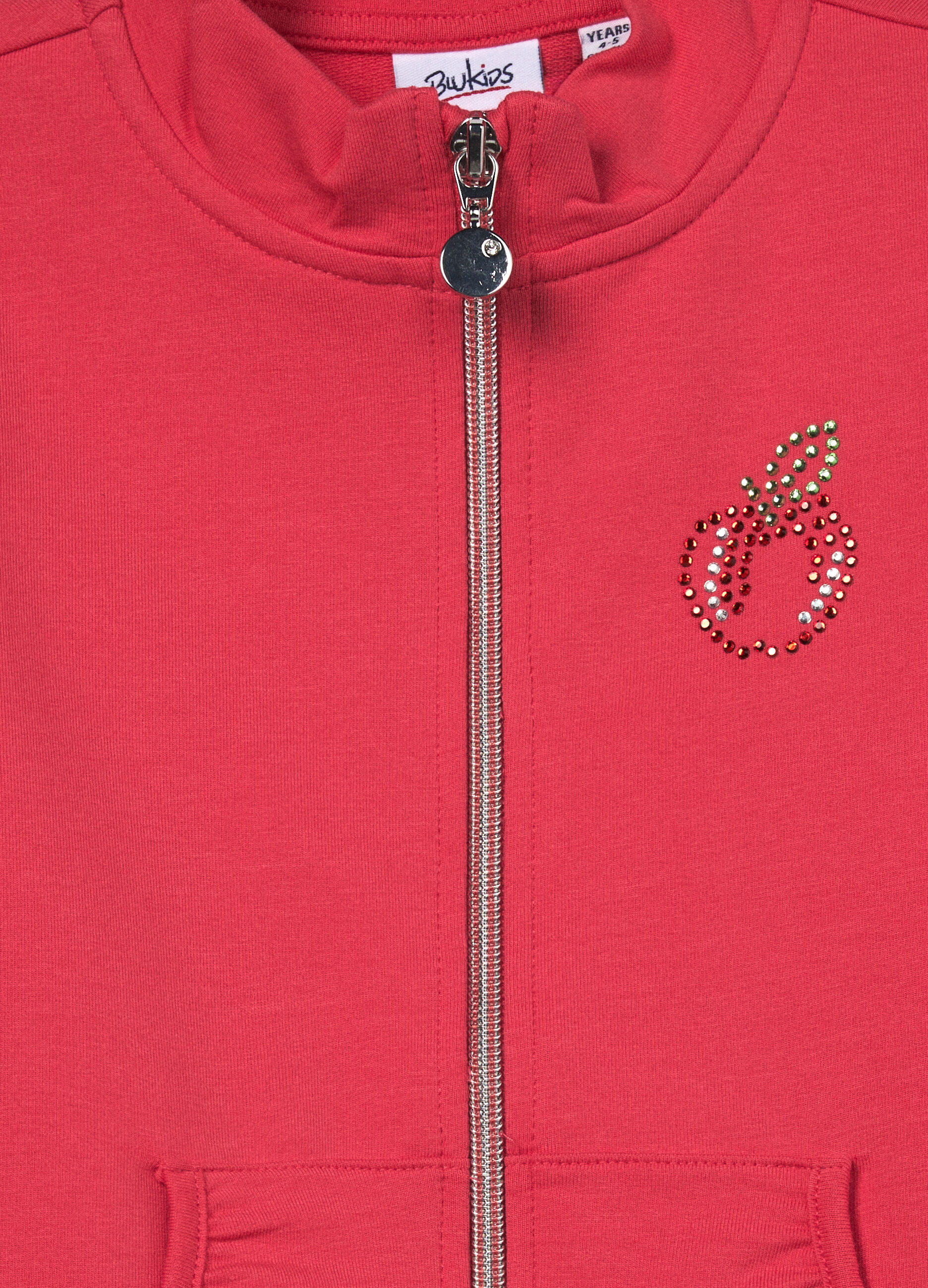 Felpa in french terry di cotone stretch bambina_2