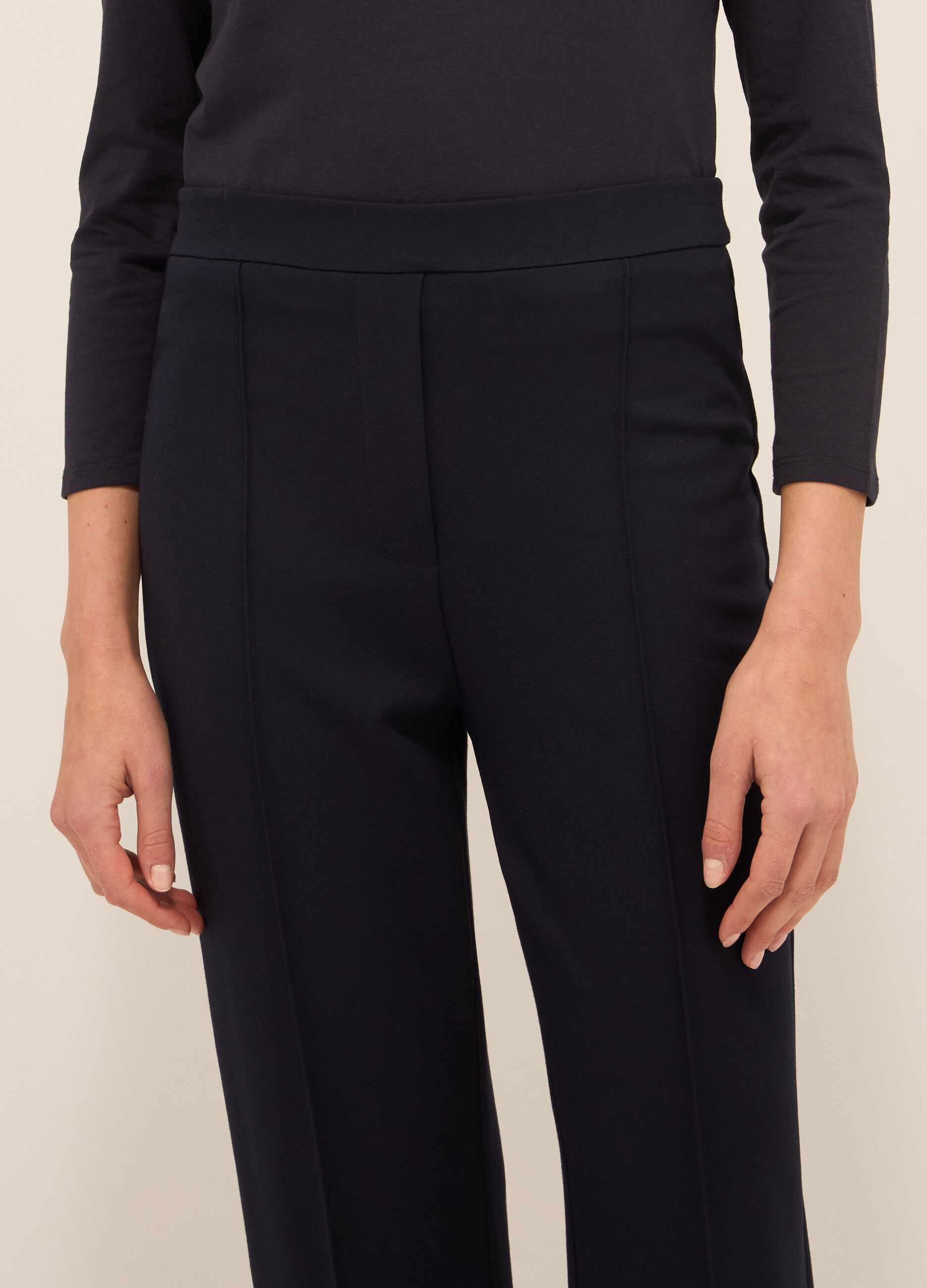 Pantaloni in punto Milano donna