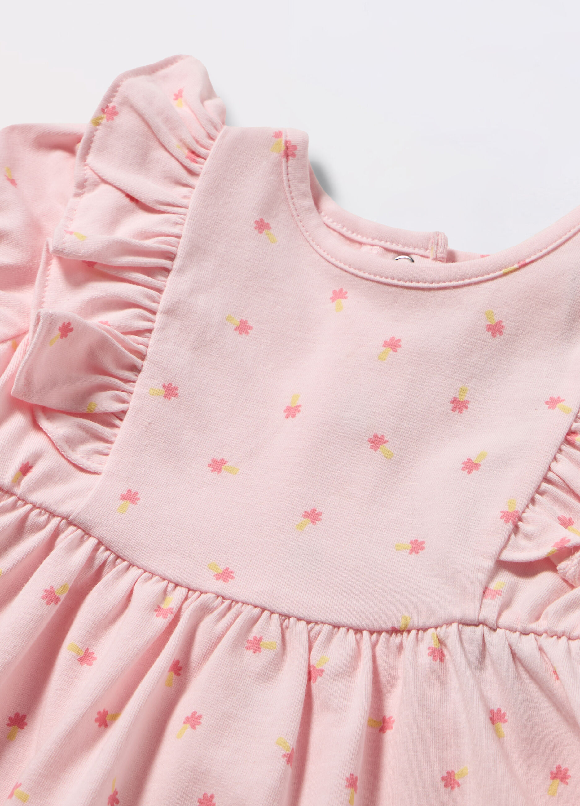 Vestito in jersey di cotone stretch neonata_1