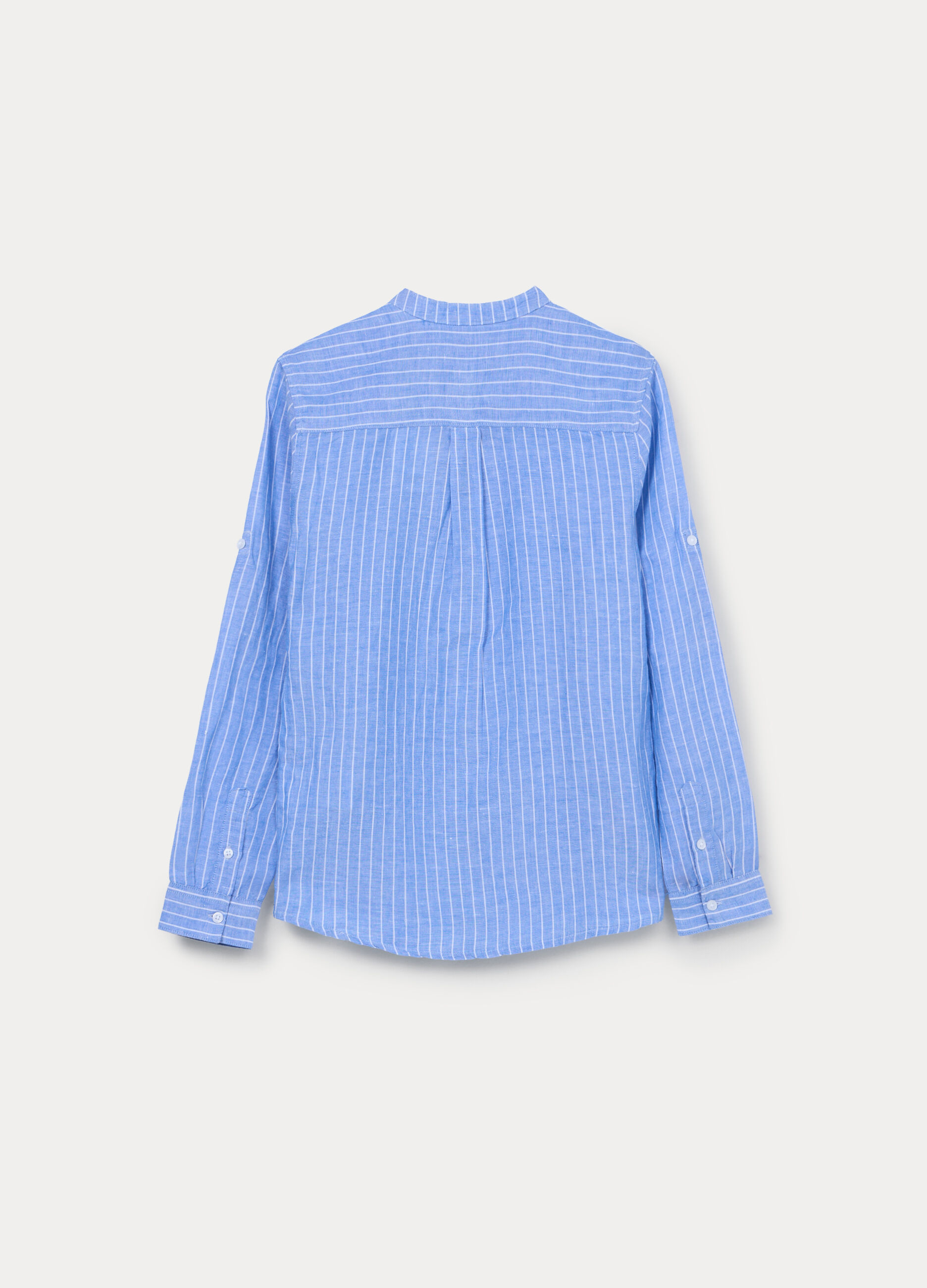 Camicia misto lino regolar fit ragazzo_1