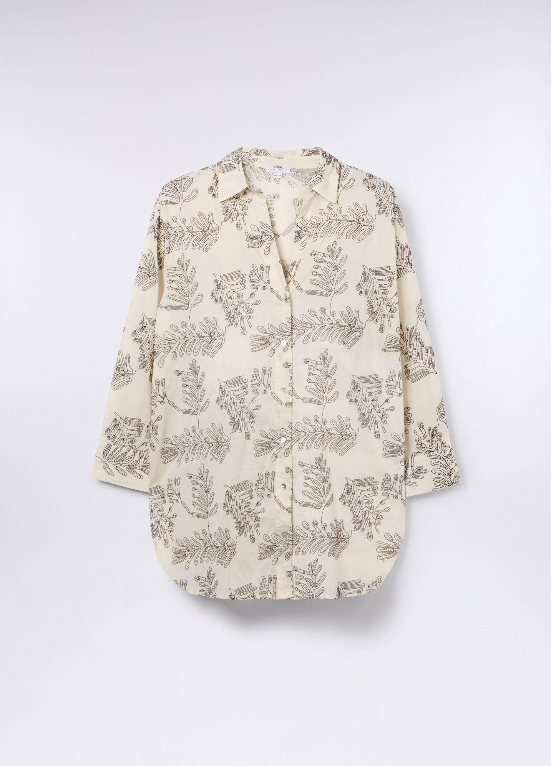 Copricostume caftano in puro cotone donna_0
