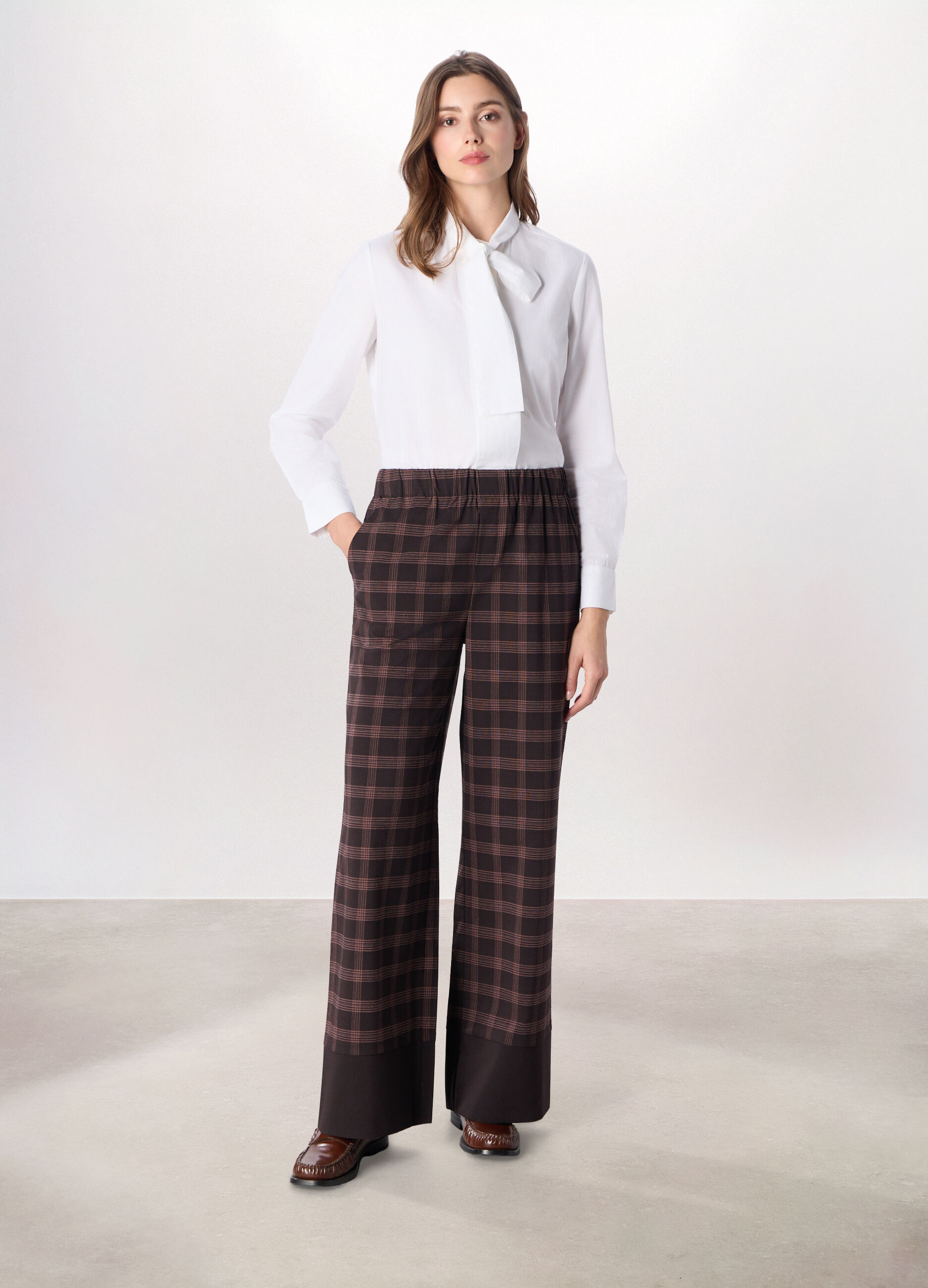 Pantaloni a quadri donna_0