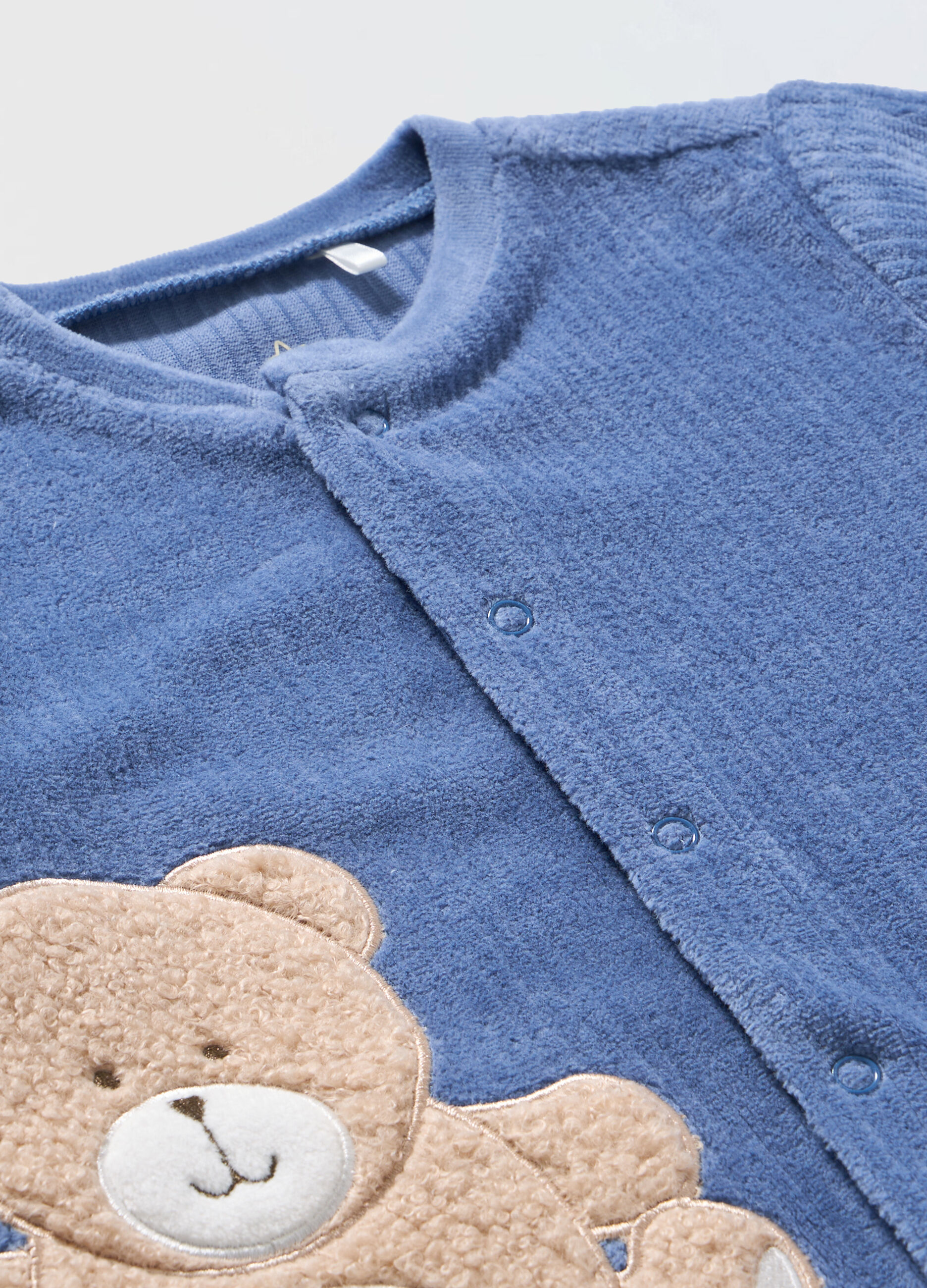 Tutina velour misto cotone neonato_1