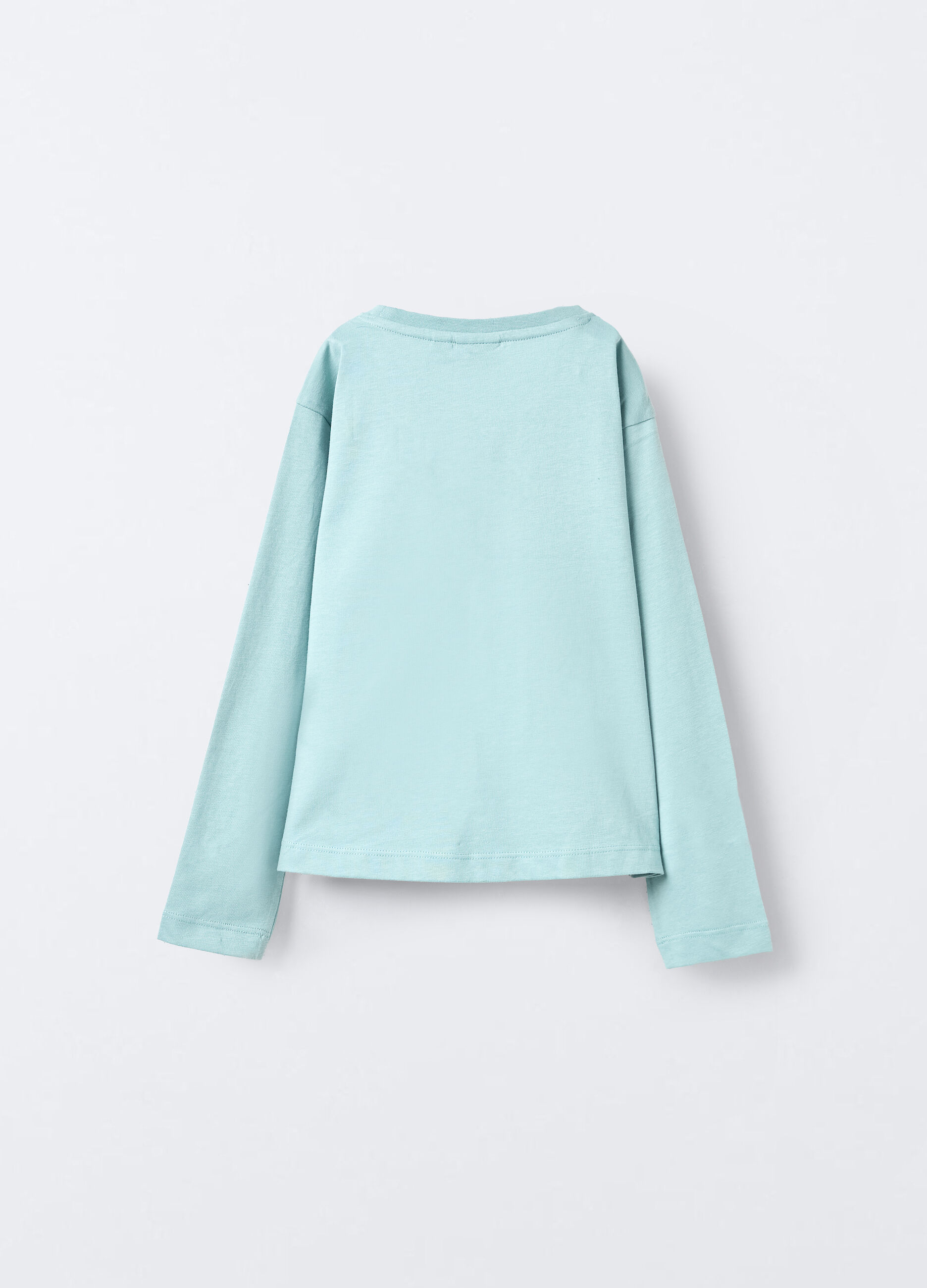 T-shirt in jersey di cotone stretch Box Fit bambina_1