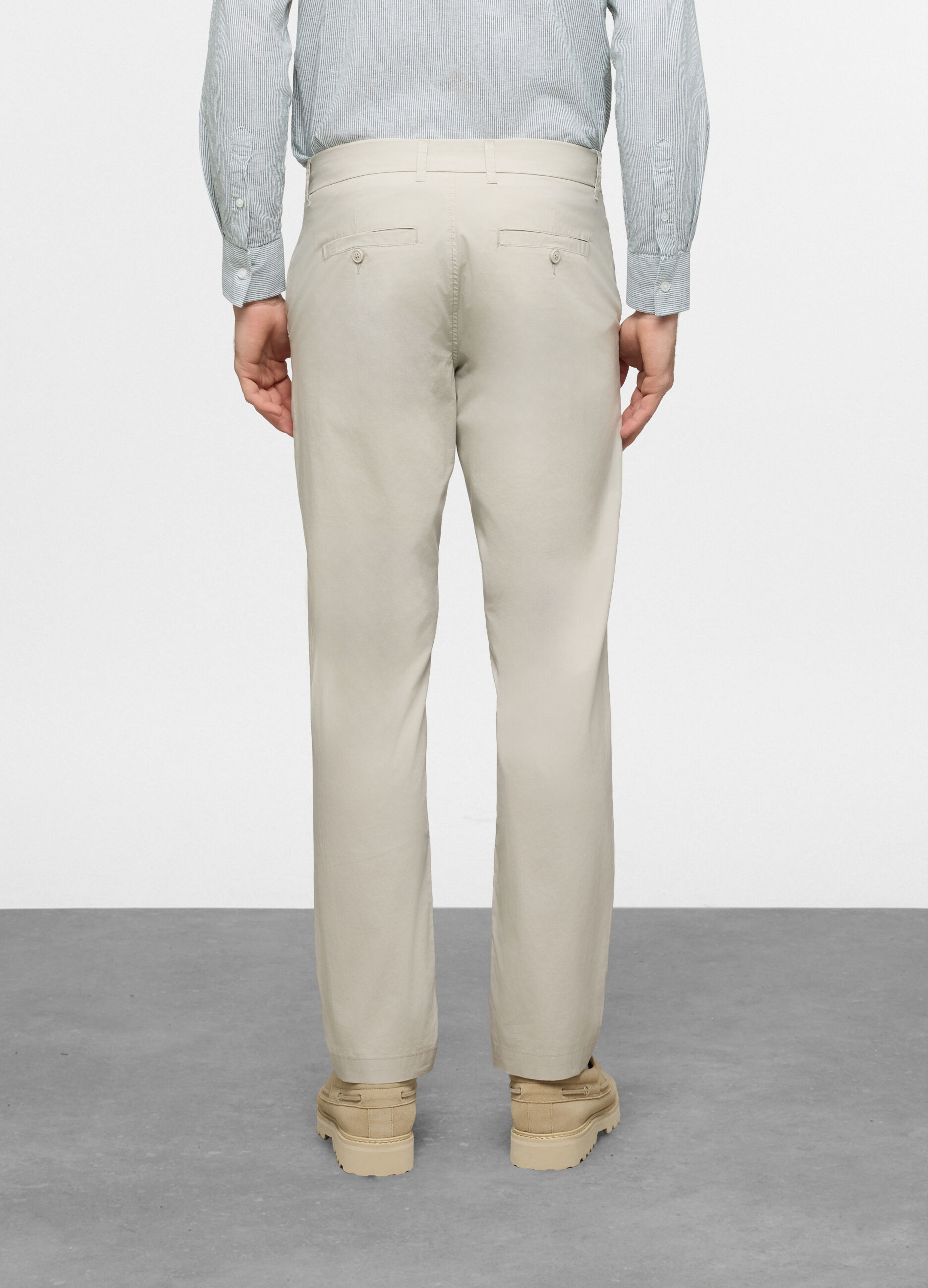 Pantalone chino slim fit di cotone stretch uomo_1