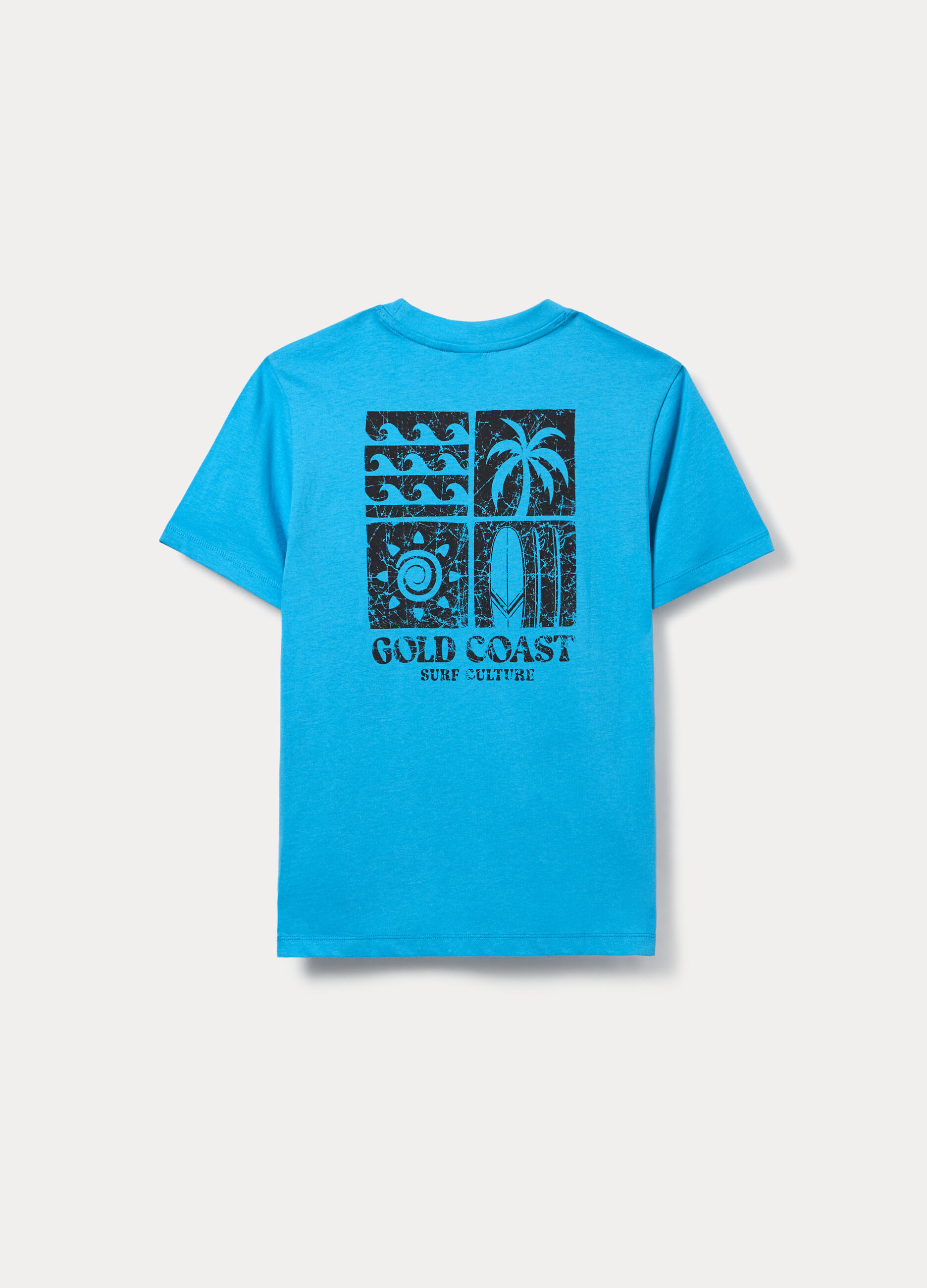 T-shirt girocollo in jersey di puro cotone ragazzo_1