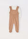 Set salopette + t-shirt in cotone stretch neonata_0