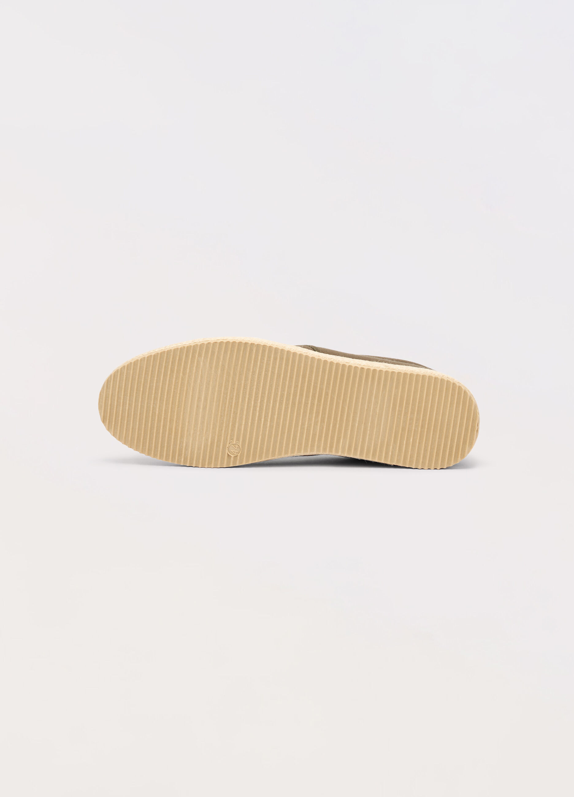 Sneaker con lacci e suola in corda uomo