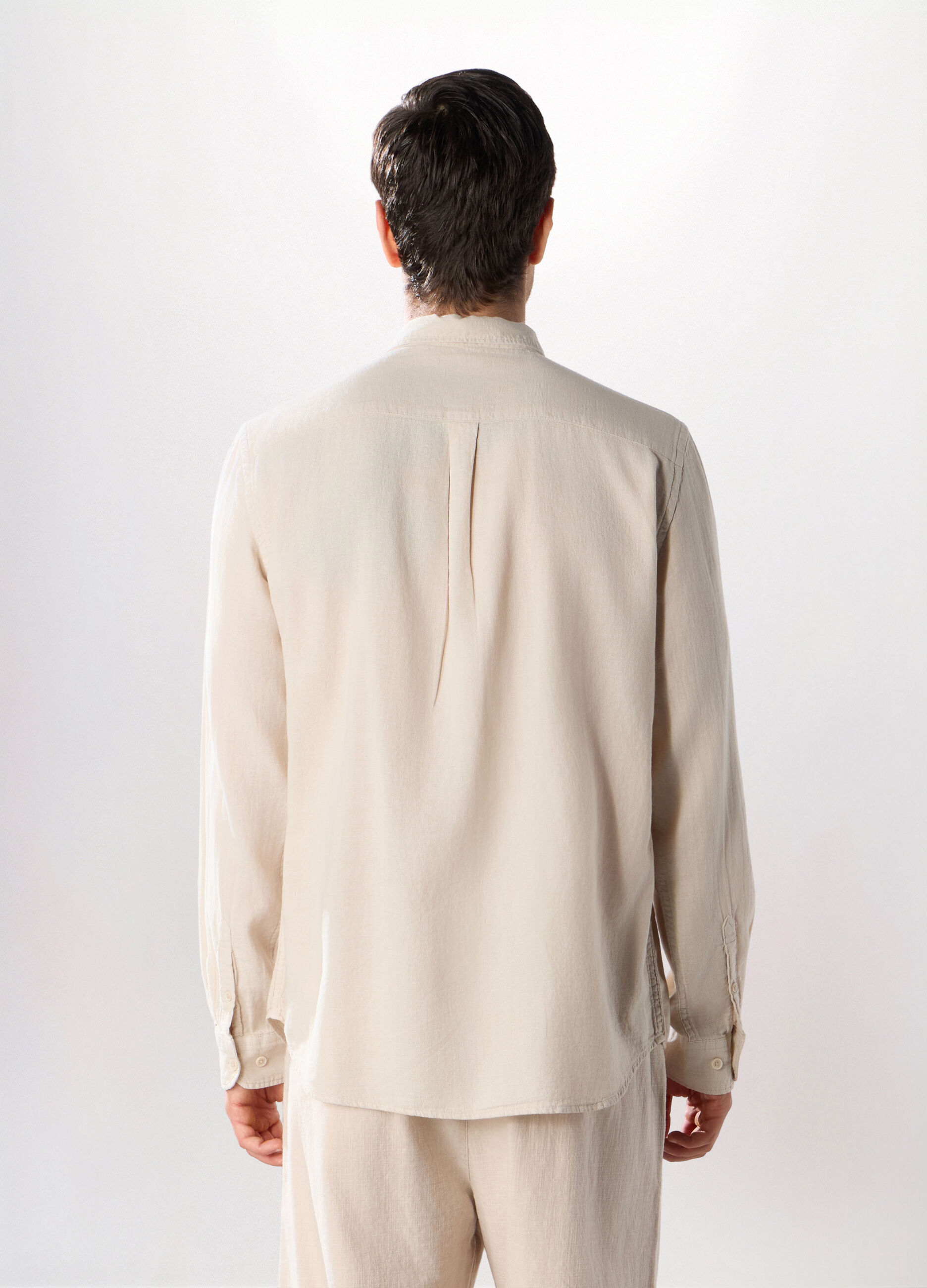 Camicia regular fit in puro cotone uomo_1