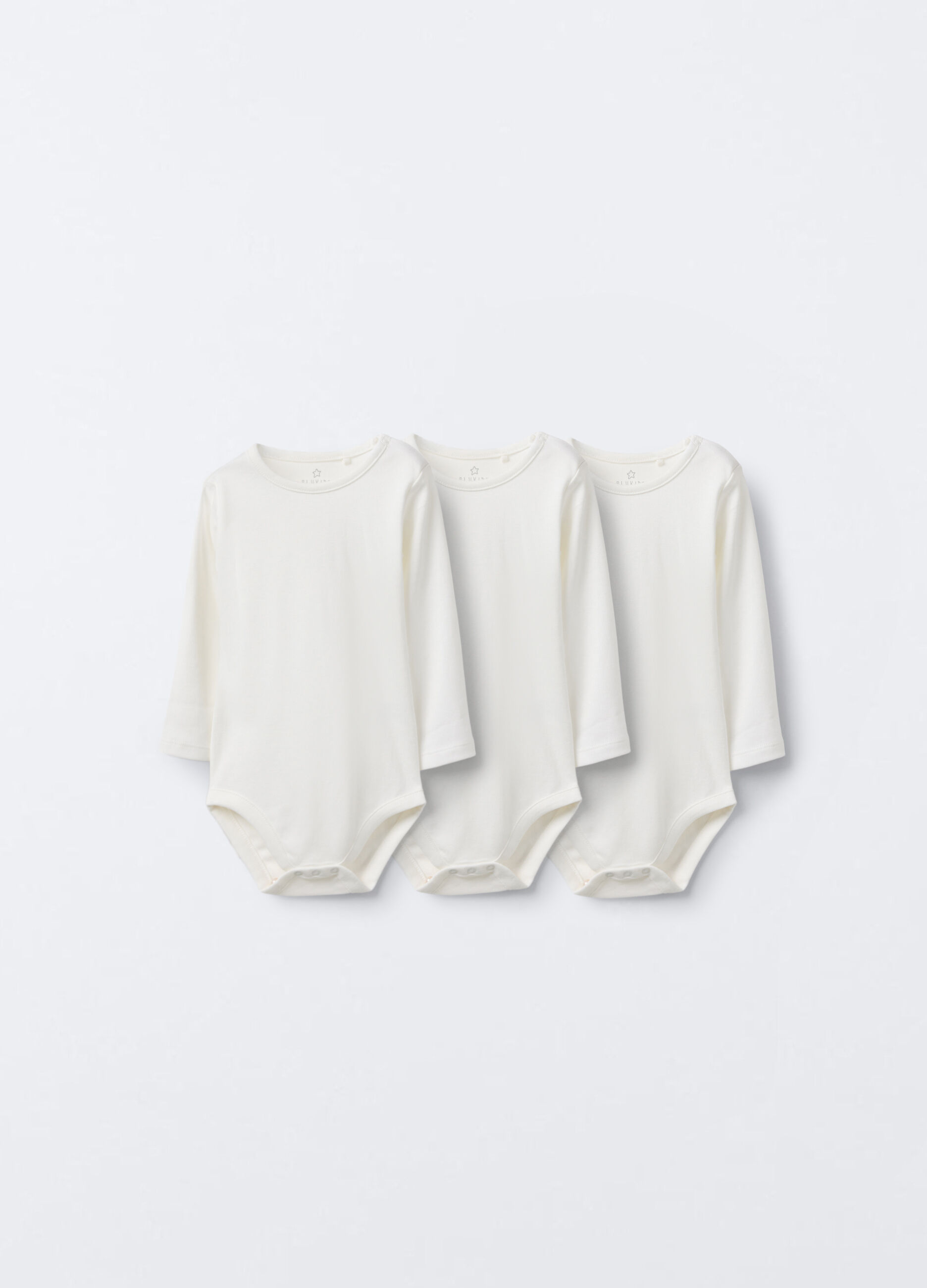 Pack 3 body in interlock di puro cotone _0