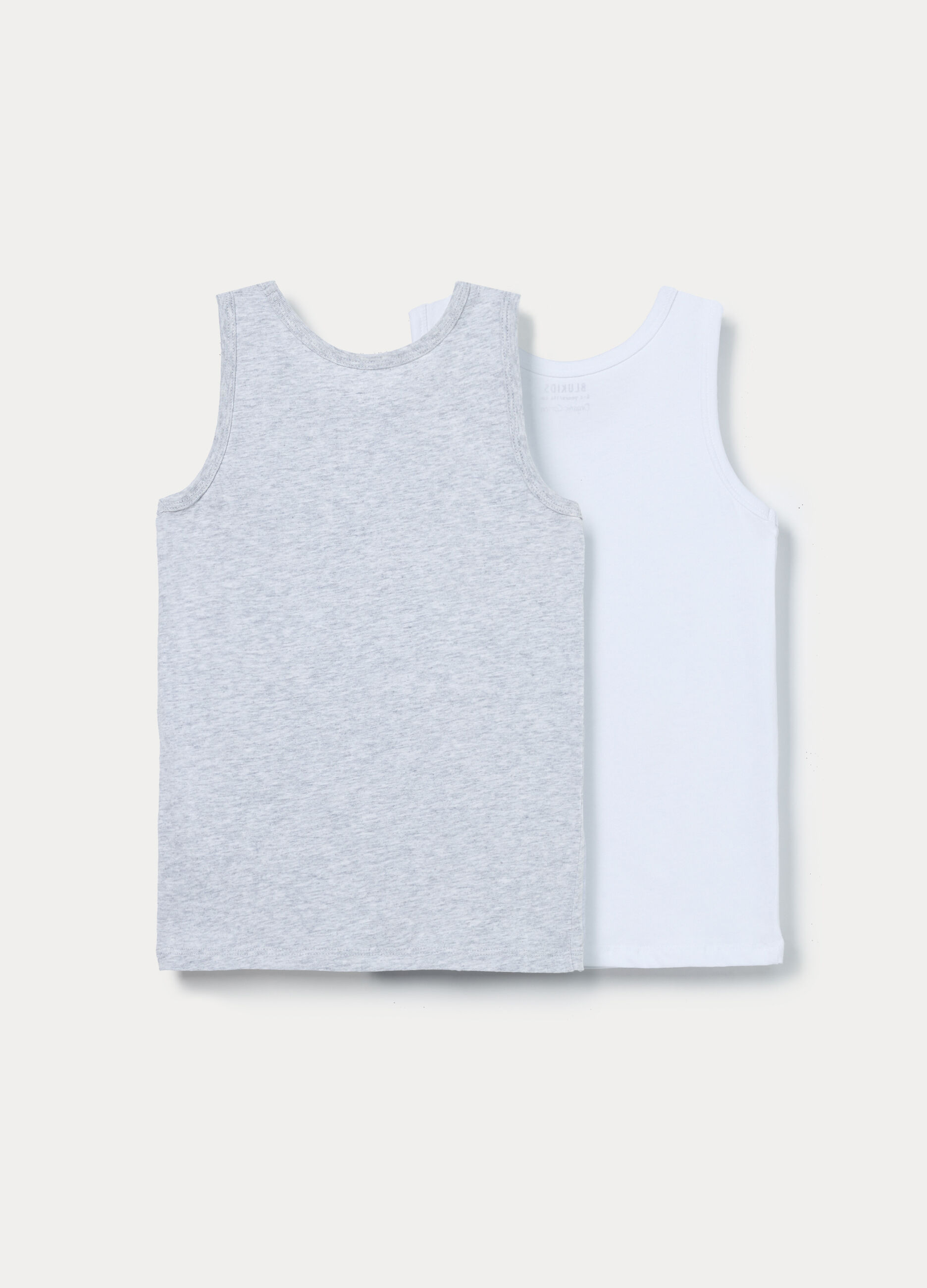 Pack 2 canotte in costina di puro cotone bambino_1