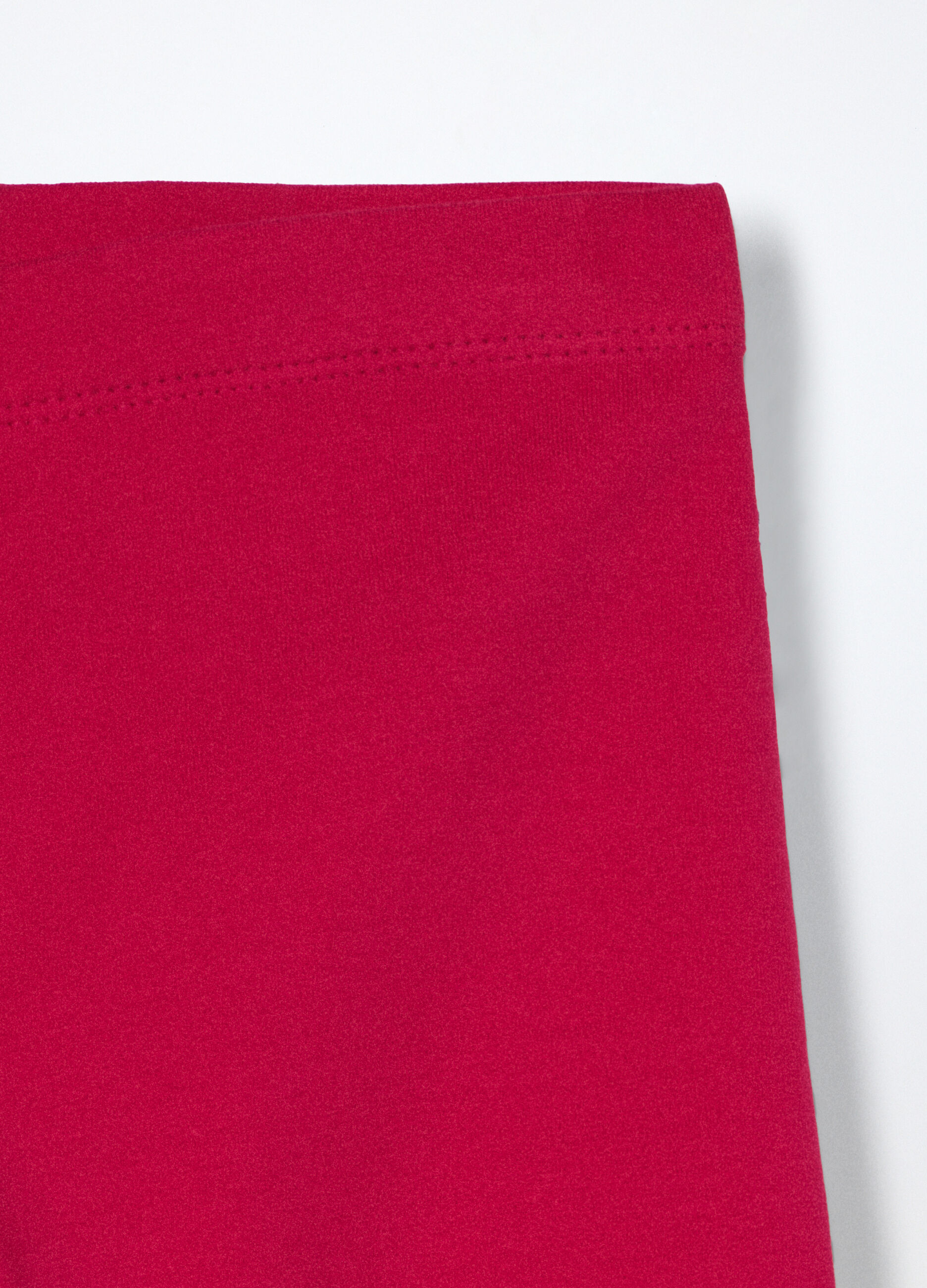 Pack 2 leggings in french terry di cotone stretch bambina_2
