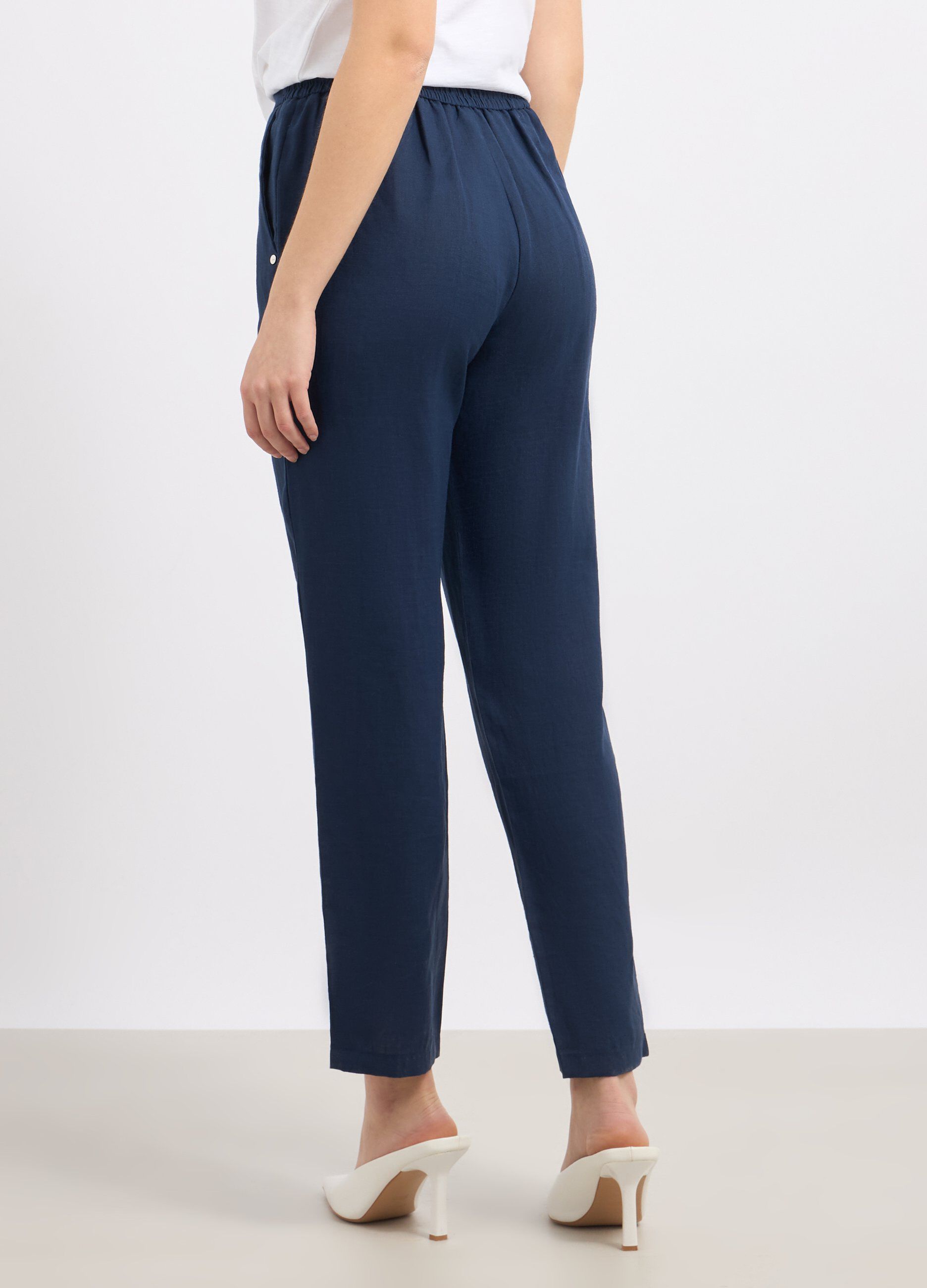 Pantaloni in puro lino donna_1