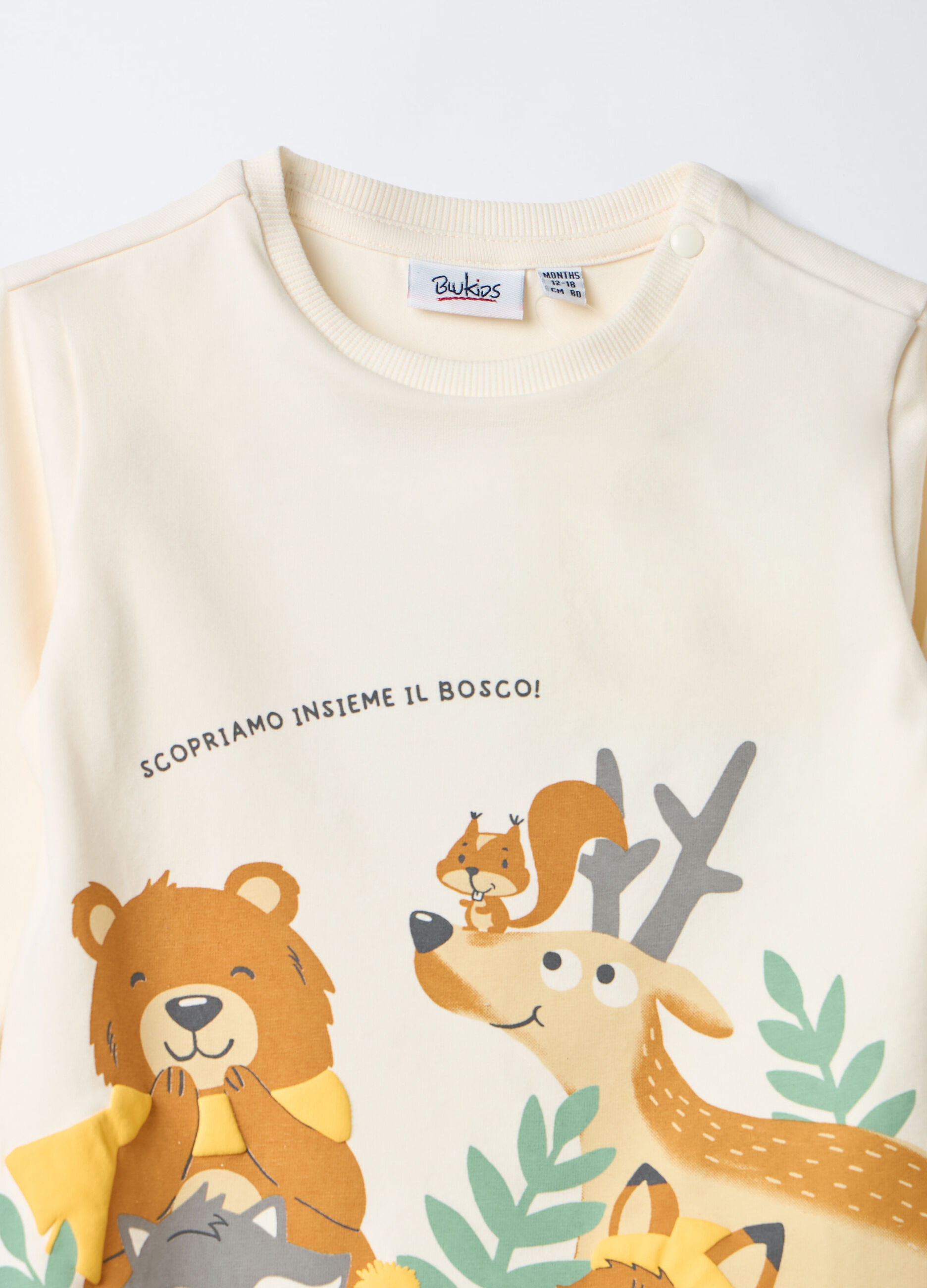 T-shirt in jersey di cotone stretch bimbo_2