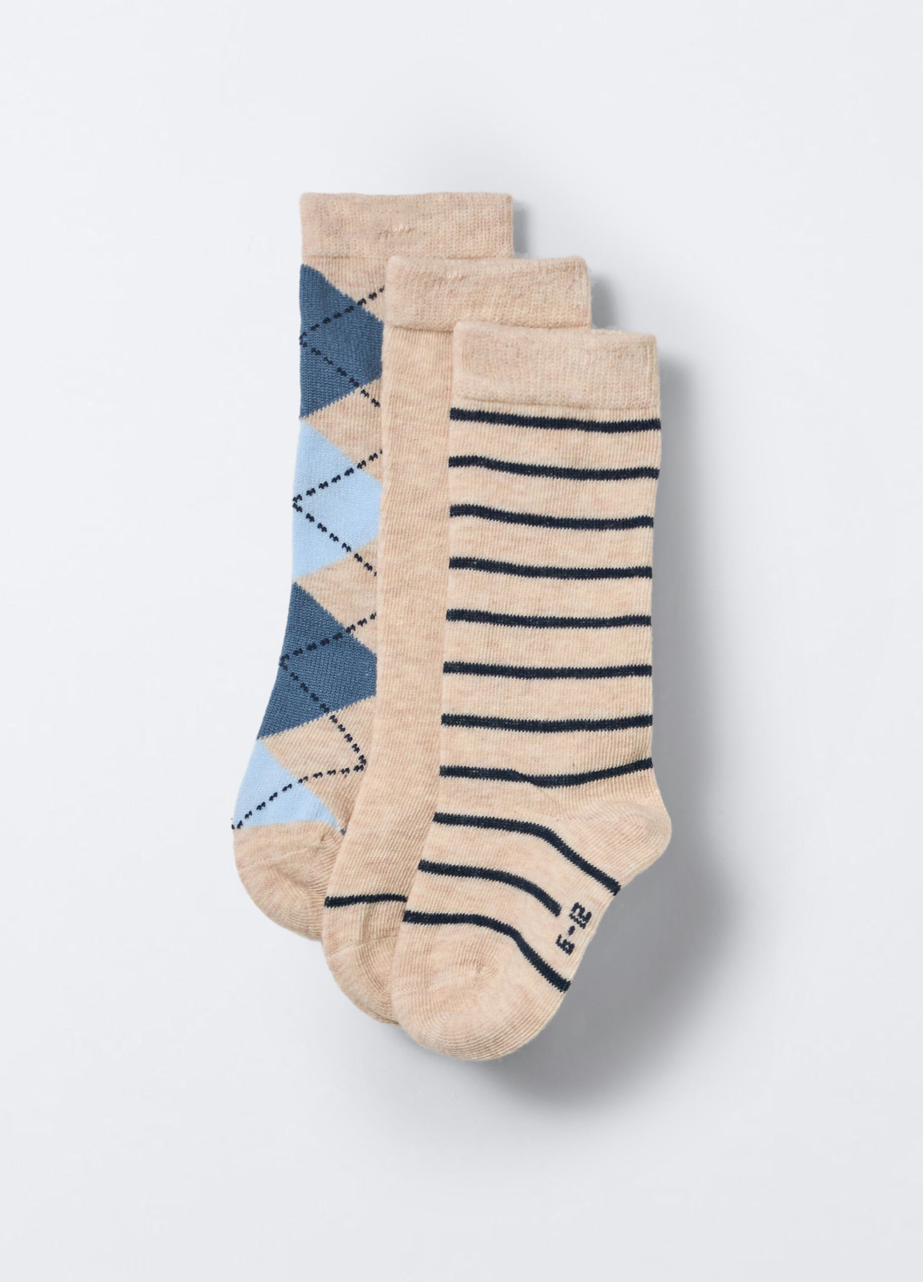 Pack 3 calze misto cotone stretch _0