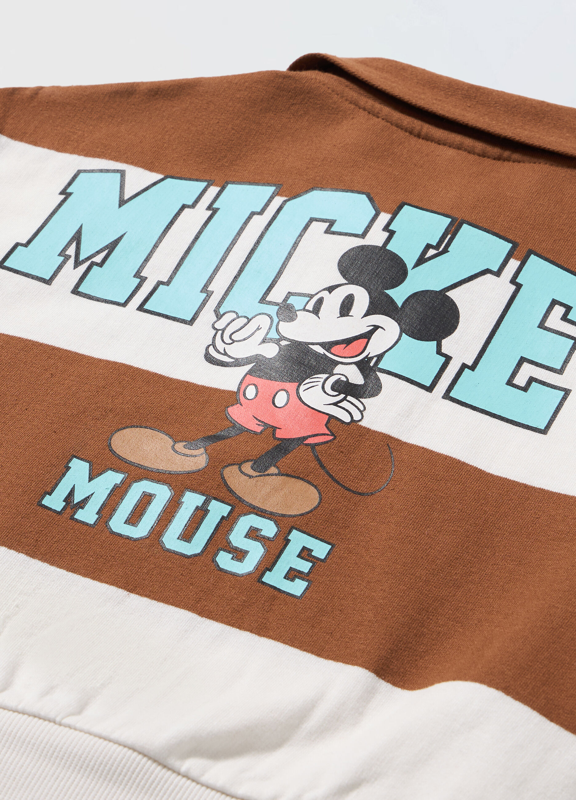 Felpa in puro cotone a righe neonato_1