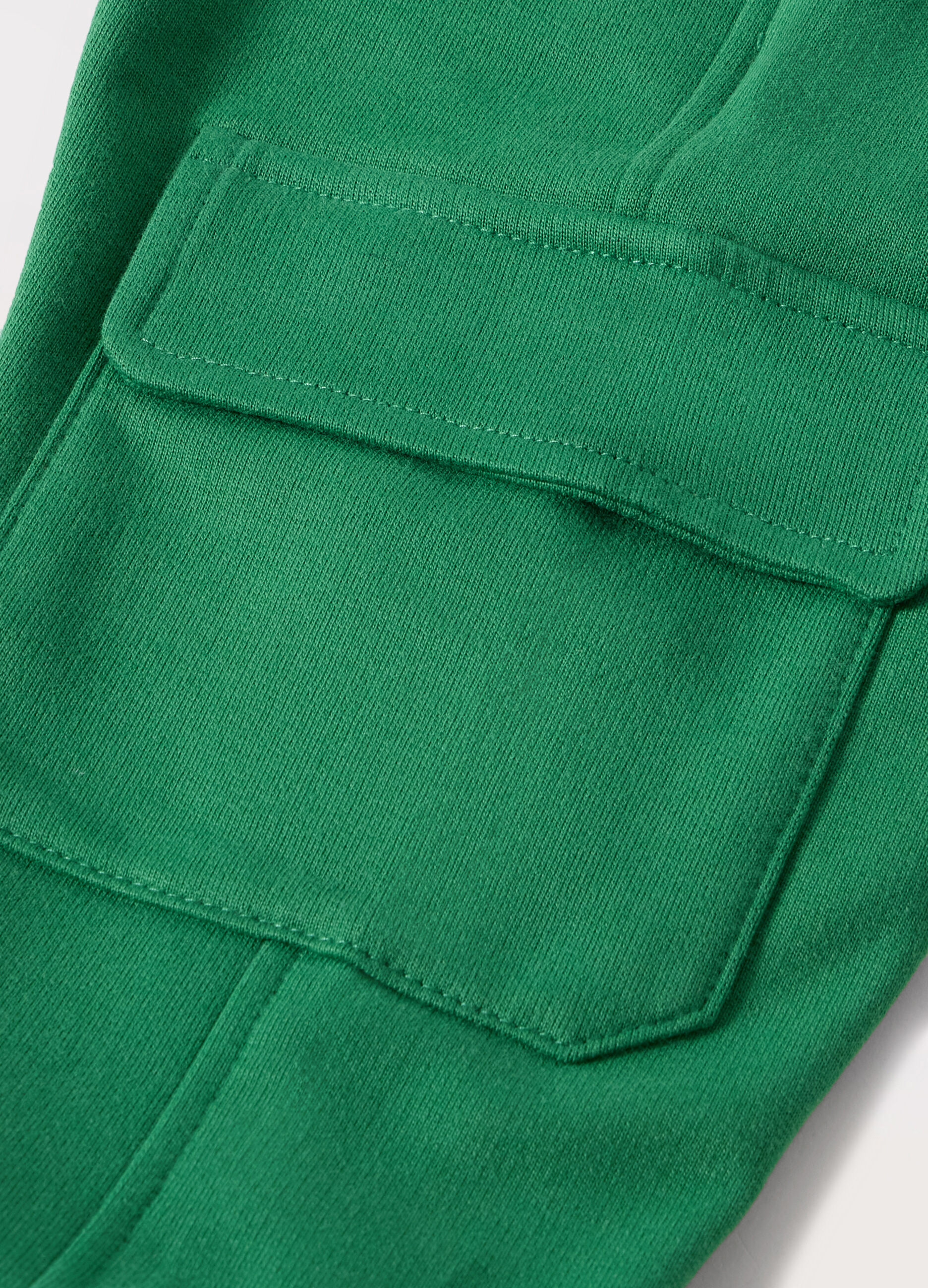 Jogger in french terry di puro cotone neonato_1
